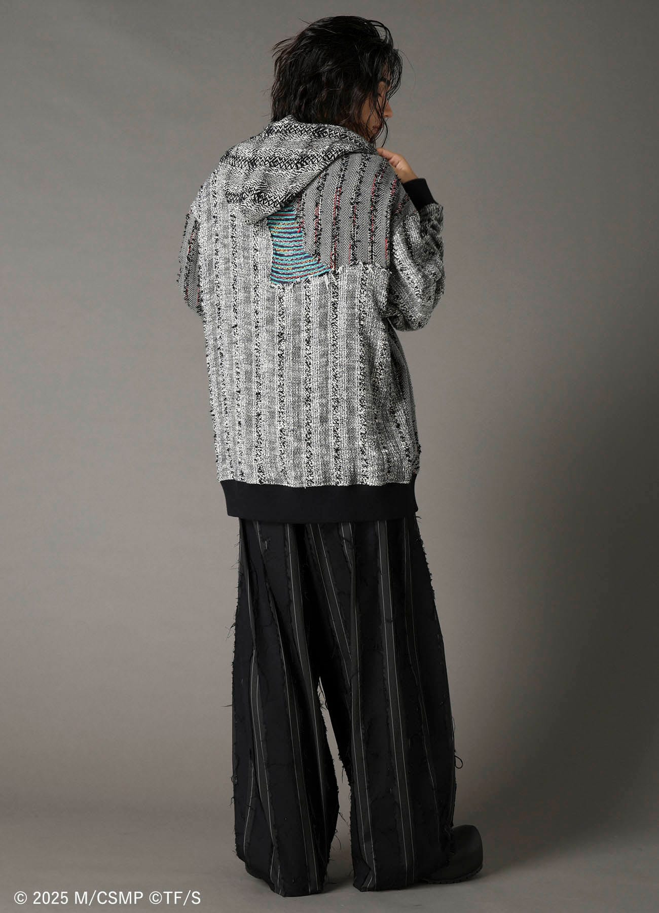 【Pre-Order】Ground Y×CHAINSAW MAN Collaborate Collection CHAINSAW TWEED HOODIE