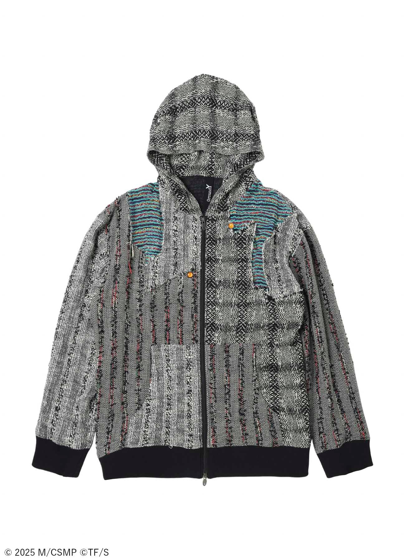 【Pre-Order】Ground Y×CHAINSAW MAN Collaborate Collection CHAINSAW TWEED HOODIE