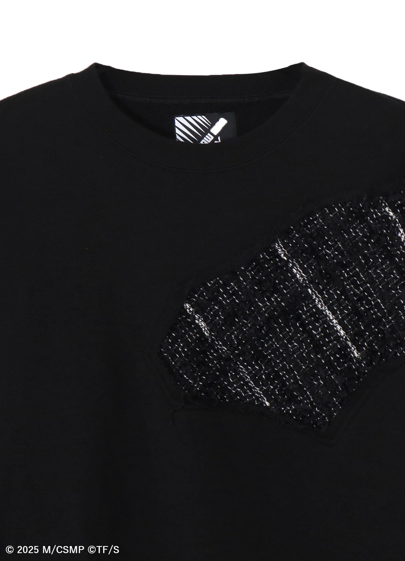 【Pre-Order】Ground Y×CHAINSAW MAN Collaborate Collection CHAINSAW TWEED ROUND NECK SWEATSHIRT