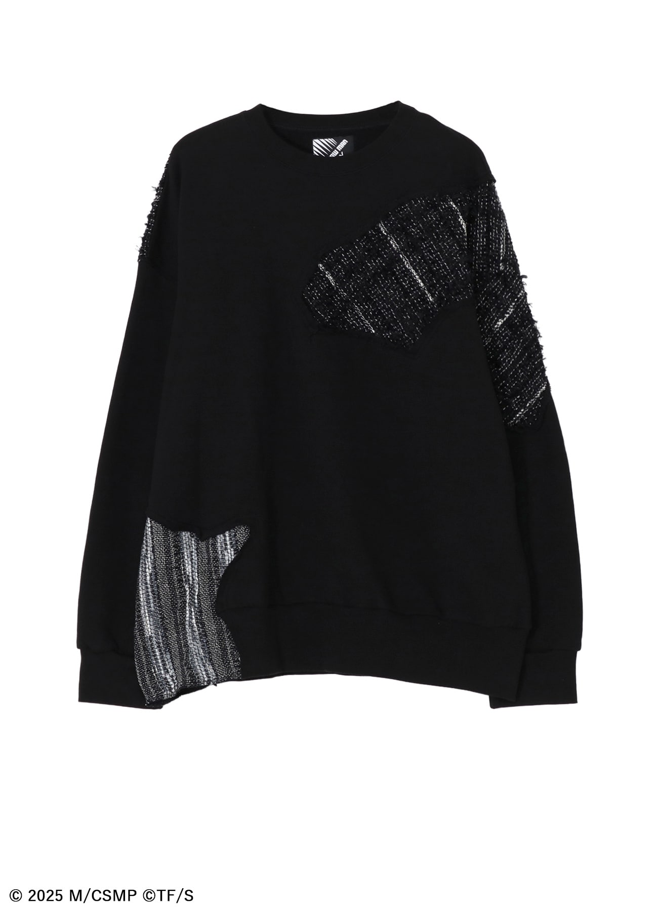 【Pre-Order】Ground Y×CHAINSAW MAN Collaborate Collection CHAINSAW TWEED ROUND NECK SWEATSHIRT