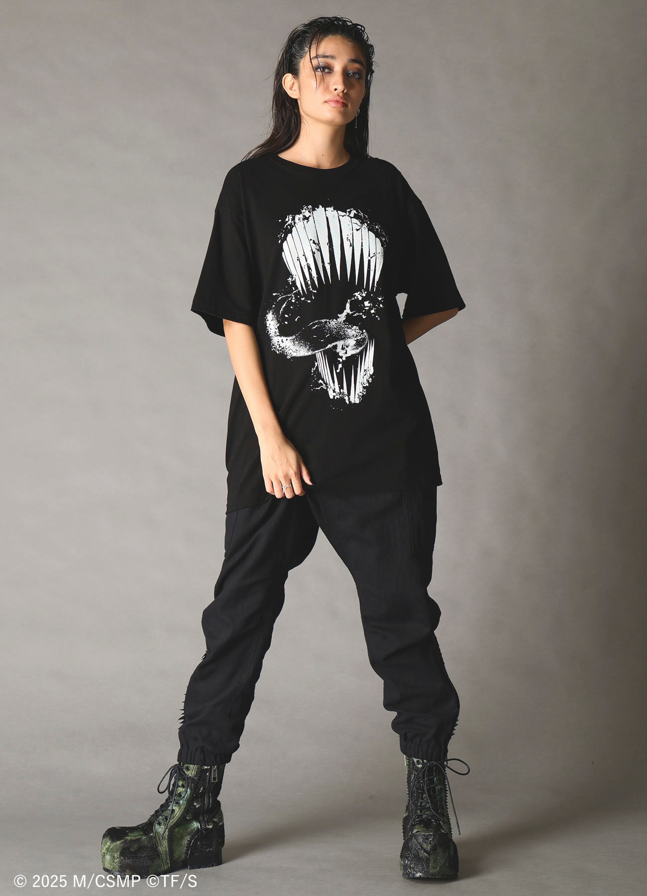 【Pre-Order】Ground Y×CHAINSAW MAN Collaborate Collection CHAINSAW MAN TEETH T-SHIRT