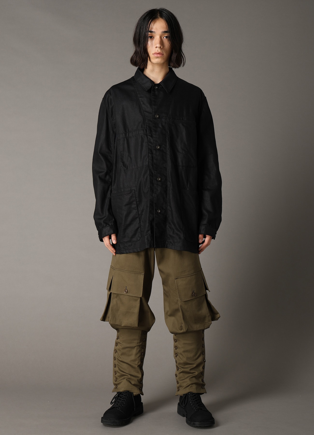 Ground Y×EDWIN 9oz BLACK TWILL COVERALL
