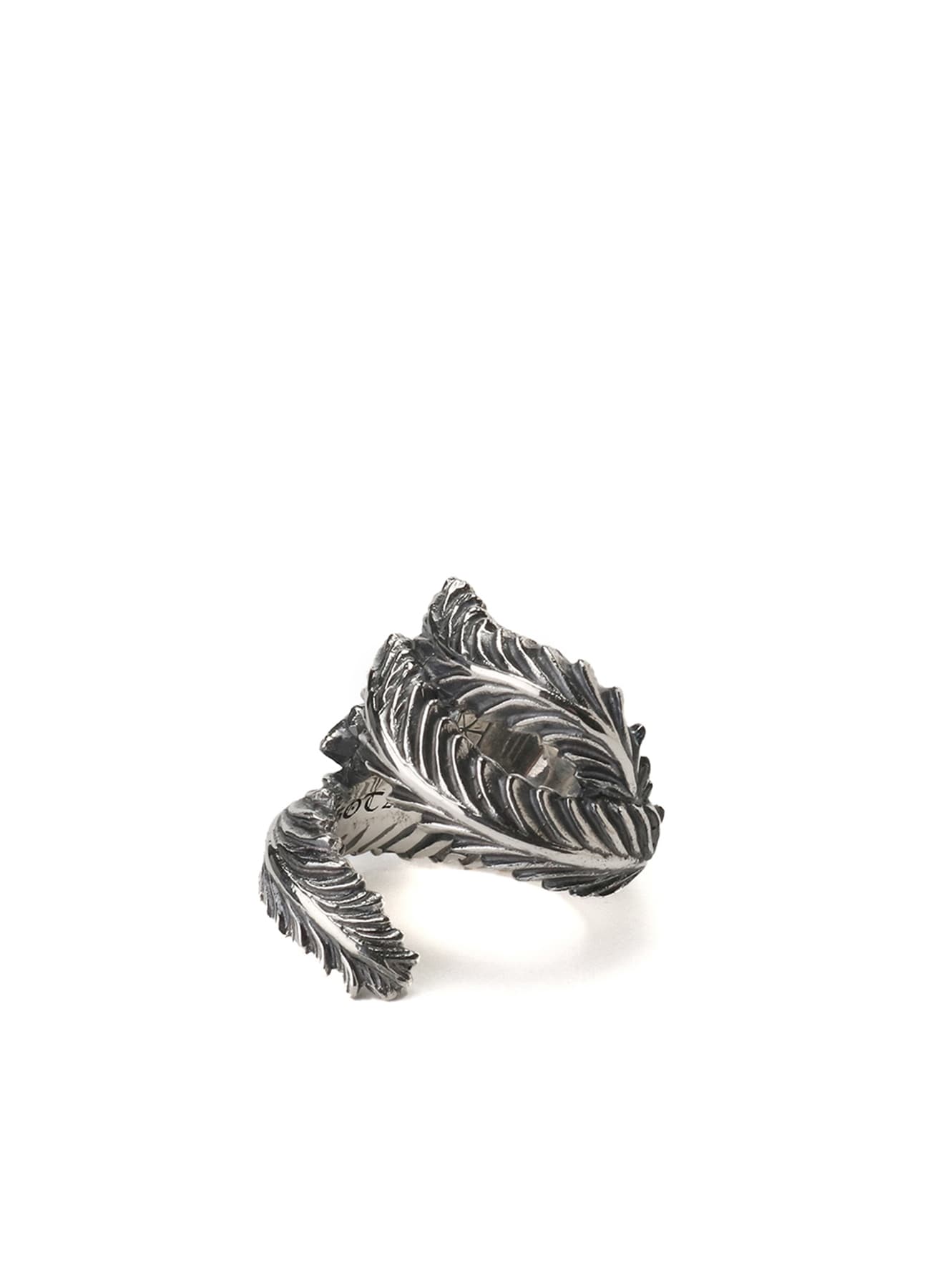 SILVER 950 FEATHER RING