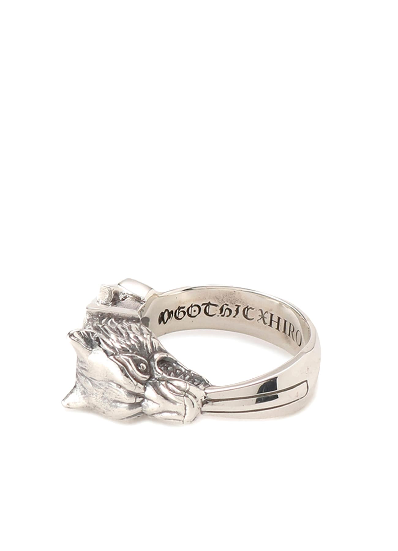 Silver 950 Wolf Dagger Ring