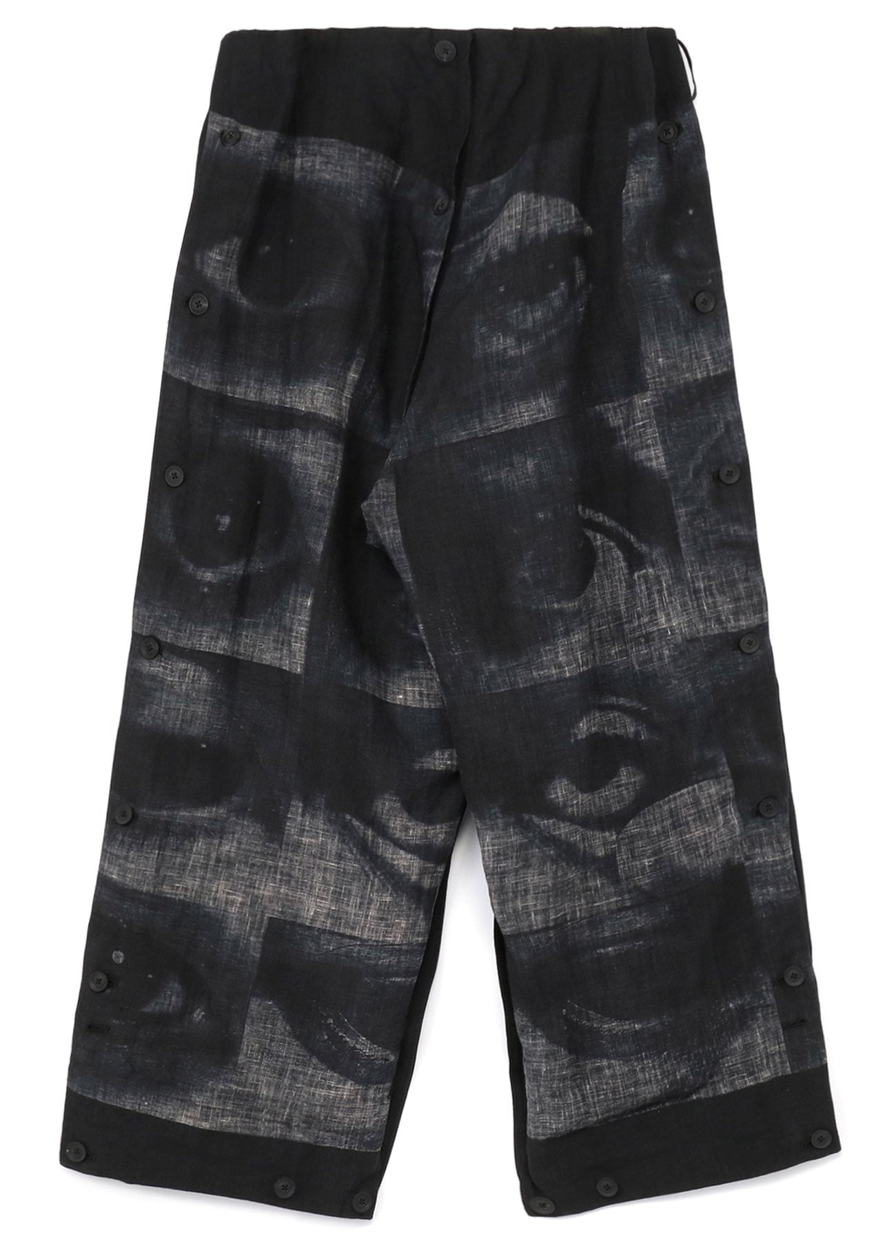 LINEN 12 EYE PRINT+RAYON GAUZE COVER PANTS