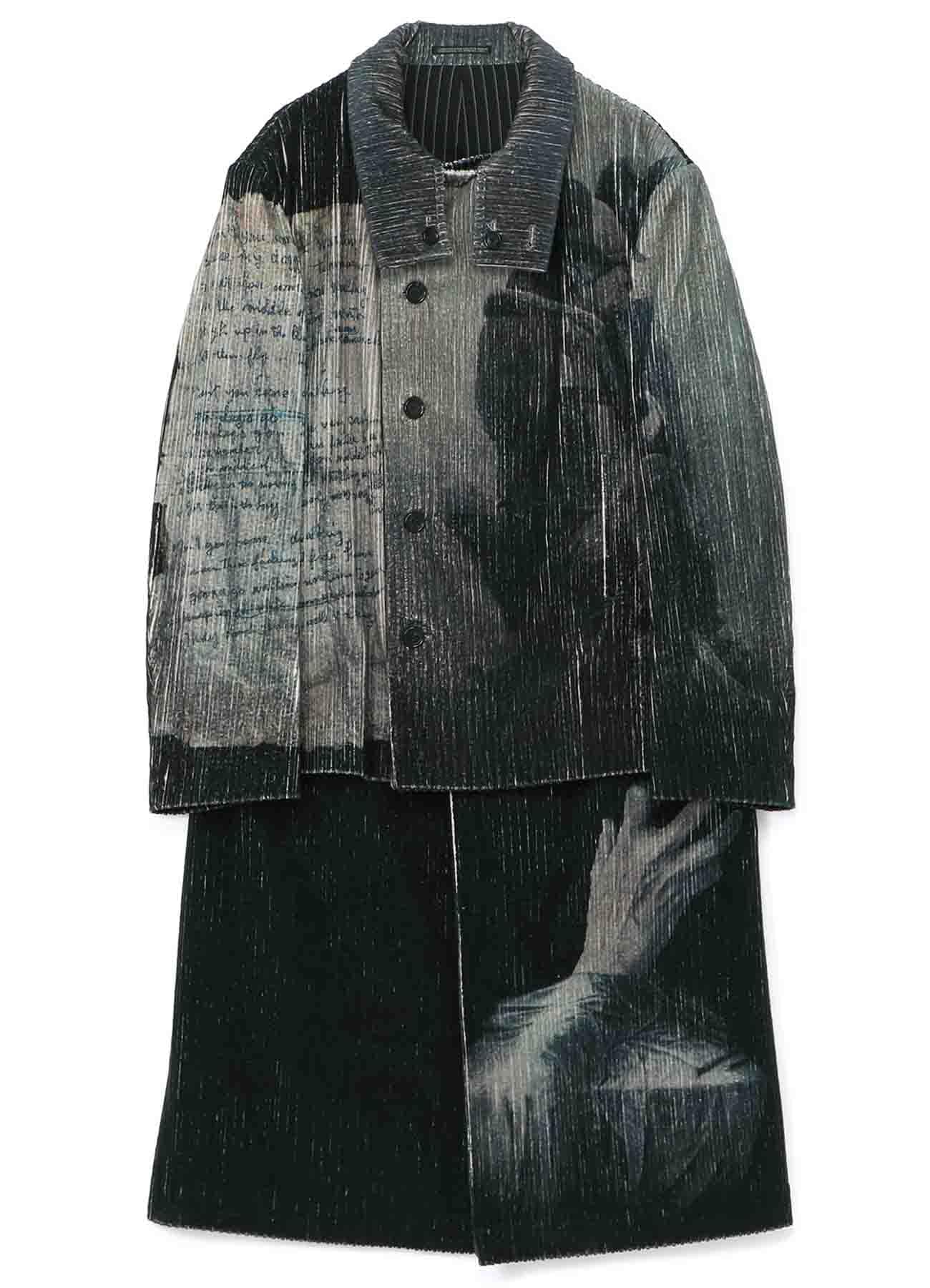 ZDZISLAW BEKSINSKI/ORIGINAL WOMEN PRINT COVERED LONG JACKET