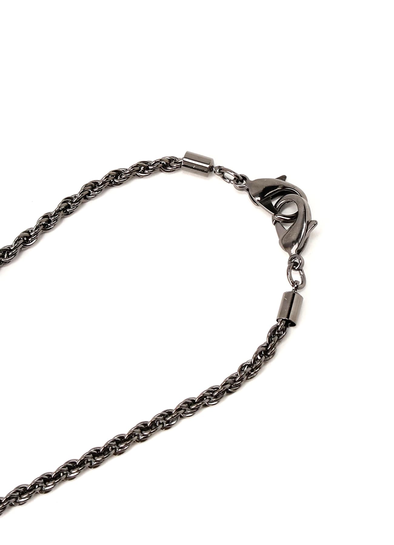 PEWTER WRENCH TWIST NECKLACE