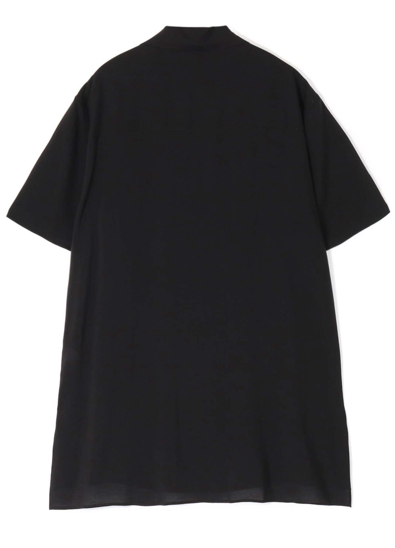 CELLULOSE LOAN OPEN COLLAR HALF SLEEVES BLOUSE