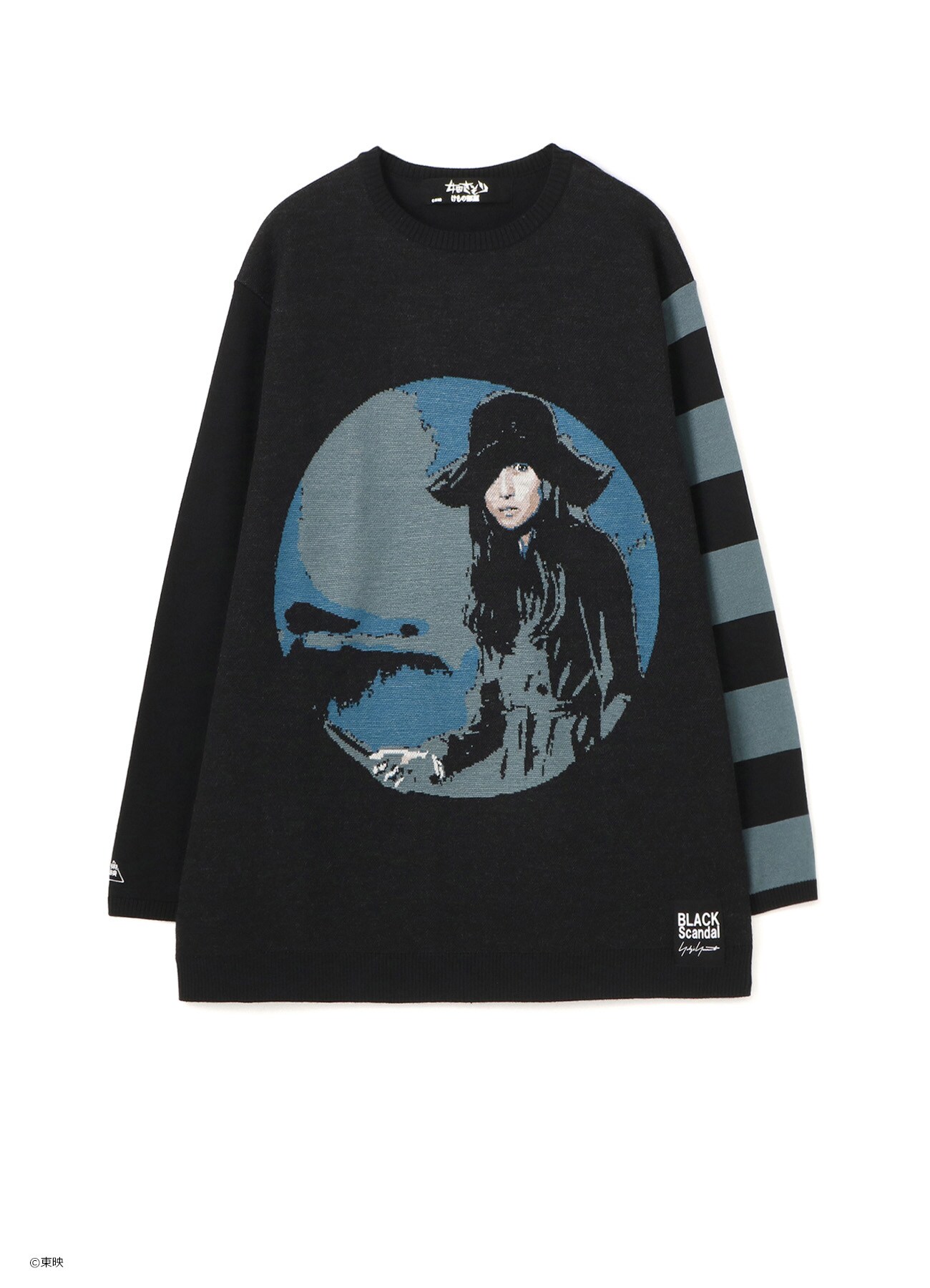 FEMALE CONVICT: DEN OF BEAST CREW NECK KNIT(M Black): Yohji