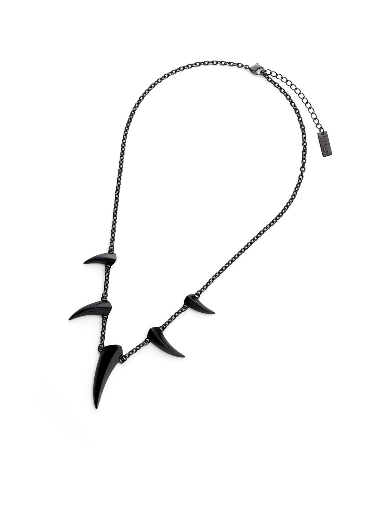 SILVER 925 BK CLAW NECKLACE BK(FREE SIZE Black): Yohji Yamamoto by