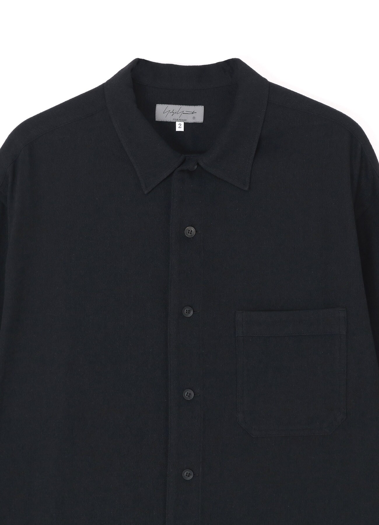 3-POCKET OPEN COLLAR SHIRT