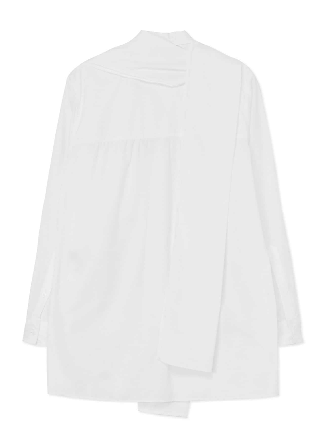 COTTON BROADCLOTH SHIRT WITH STOLE(S White): power of the WHITE 