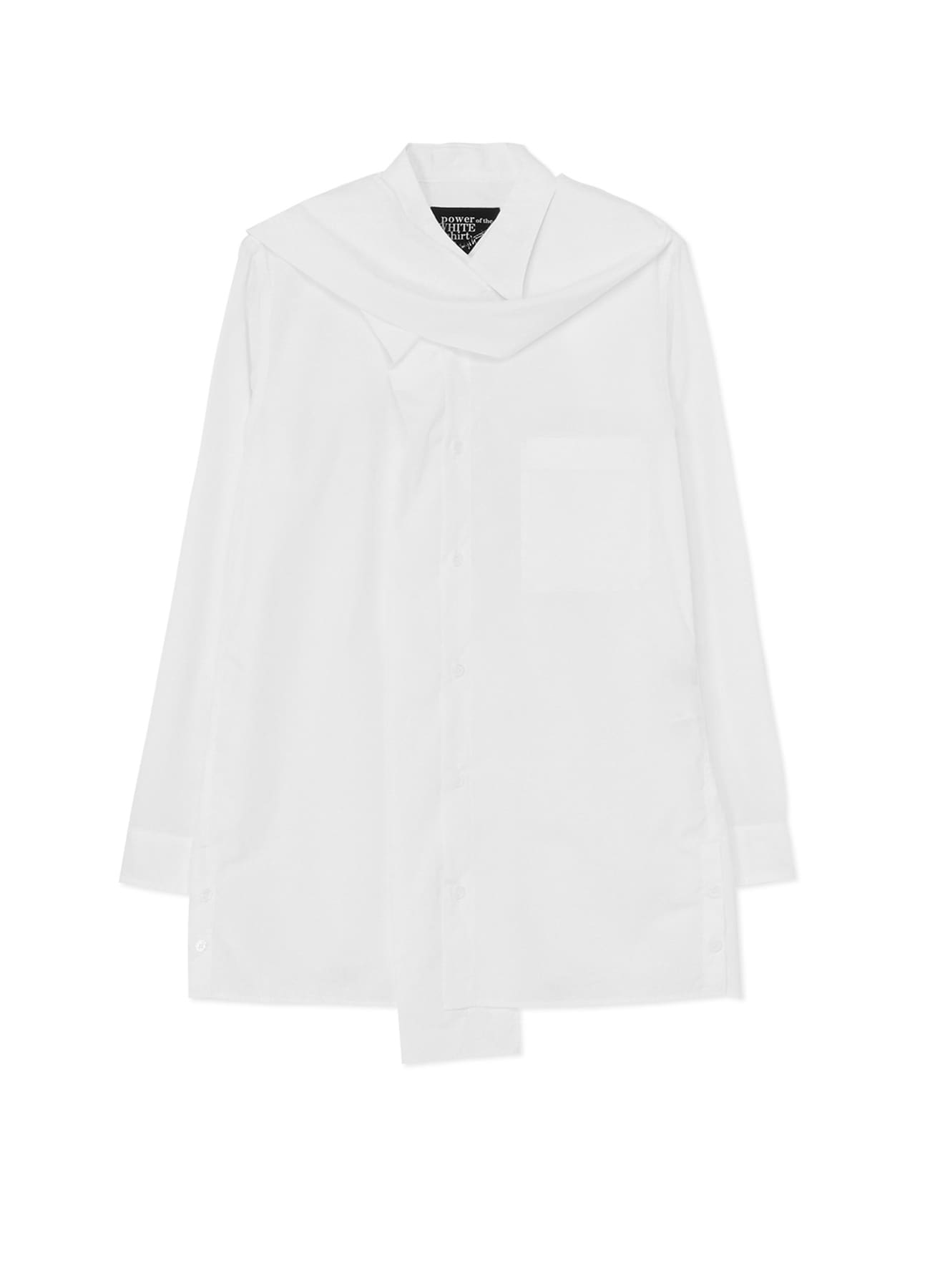 COTTON BROADCLOTH SHIRT WITH STOLE