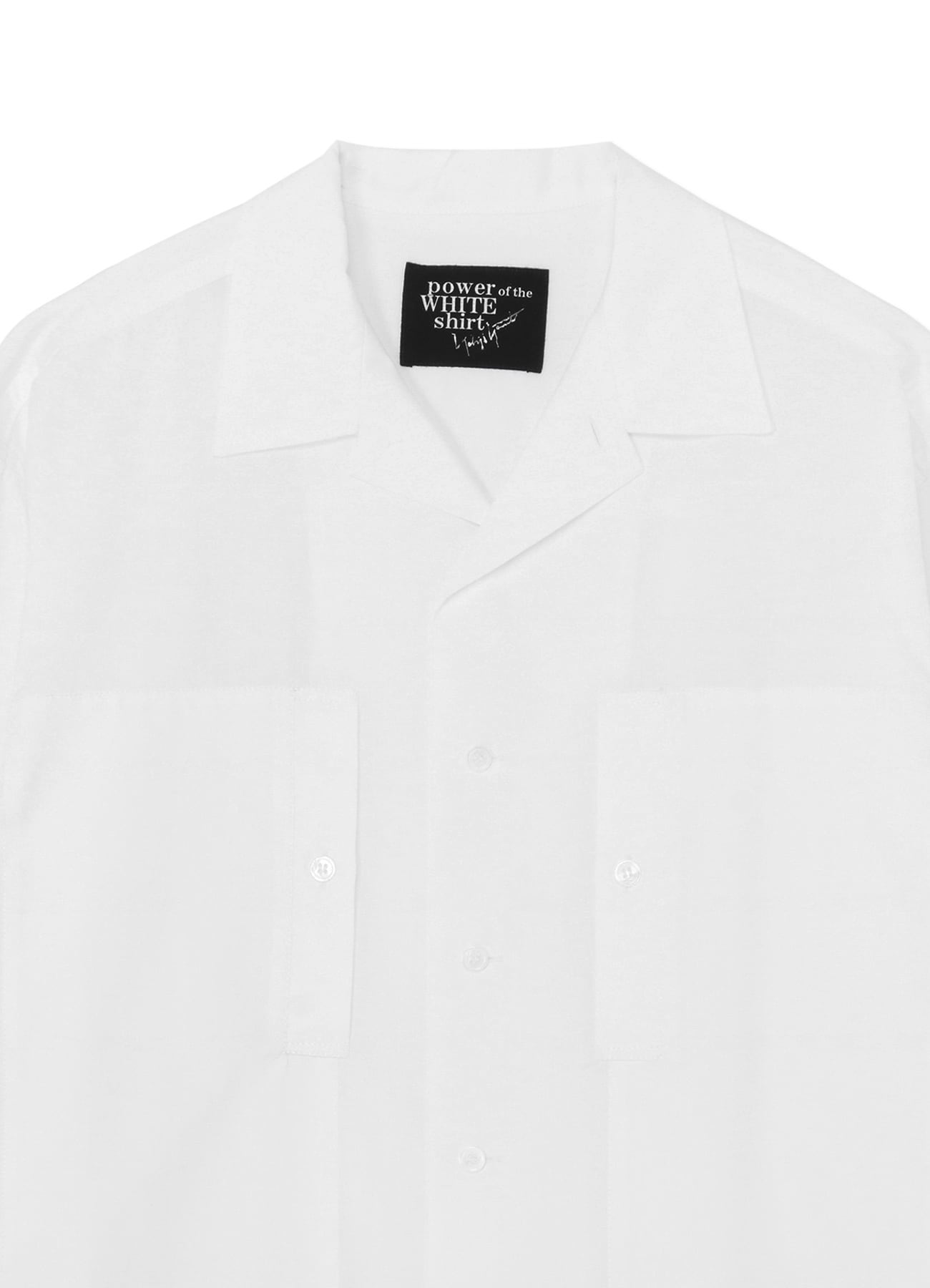 OPEN COLLAR SHIRT WITH DOUBLE CHEST POCKETS