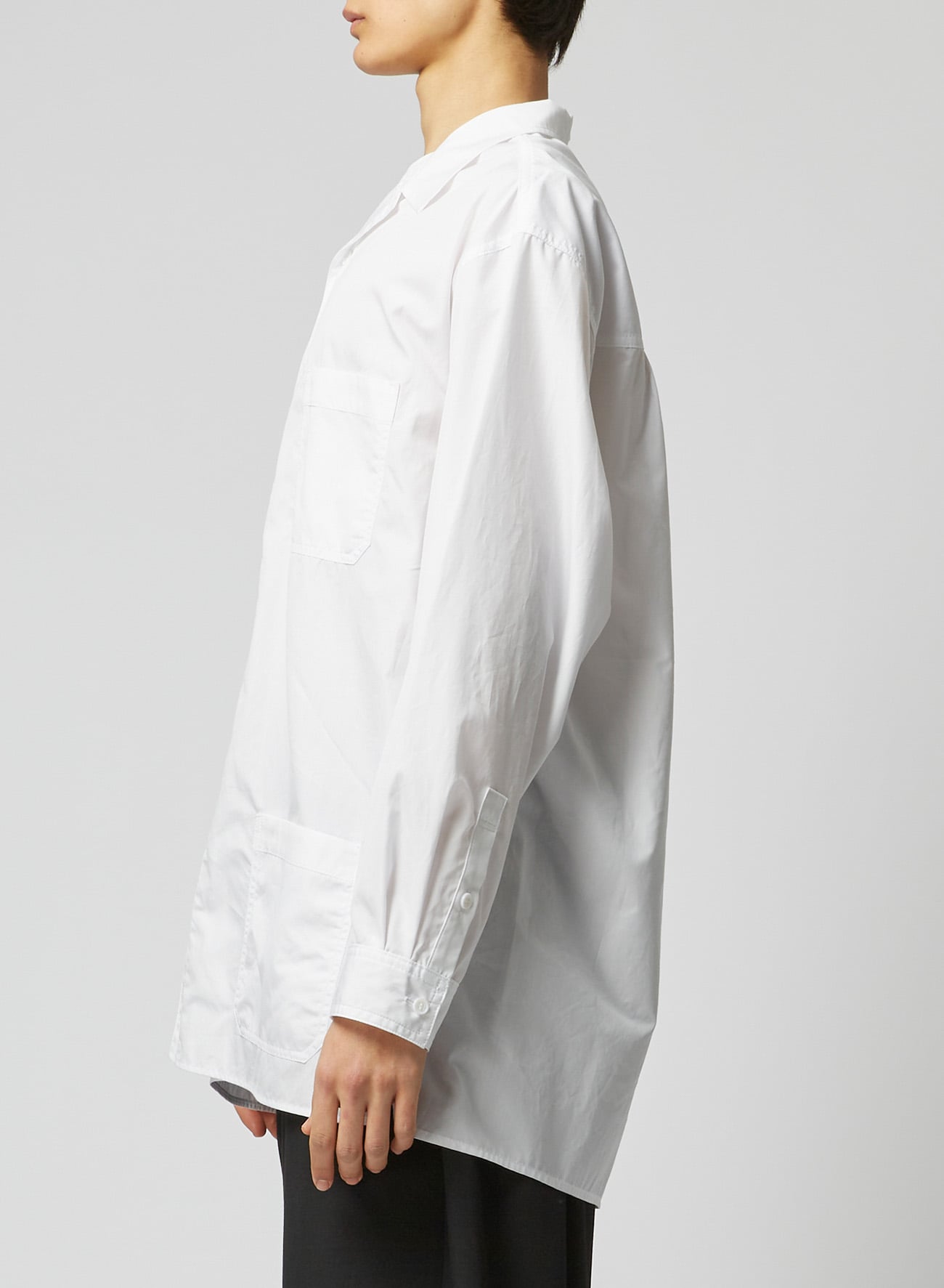 3-POCKET OPEN COLLAR SHIRT(S White): power of the WHITE shirt｜THE 