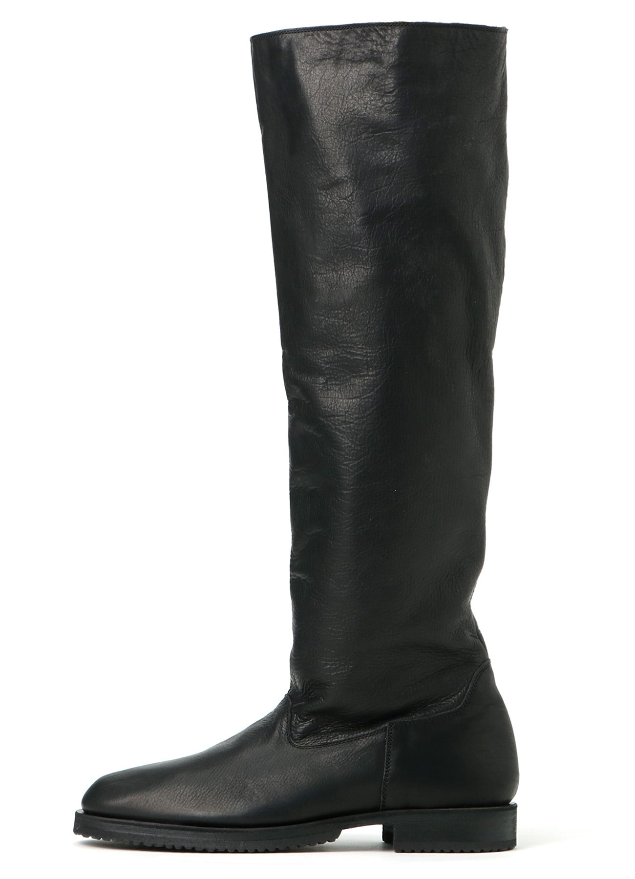 SOFT OILED LEATHER KNEE-HIGH BOOTS(26 Black): Vintage｜THE SHOP 
