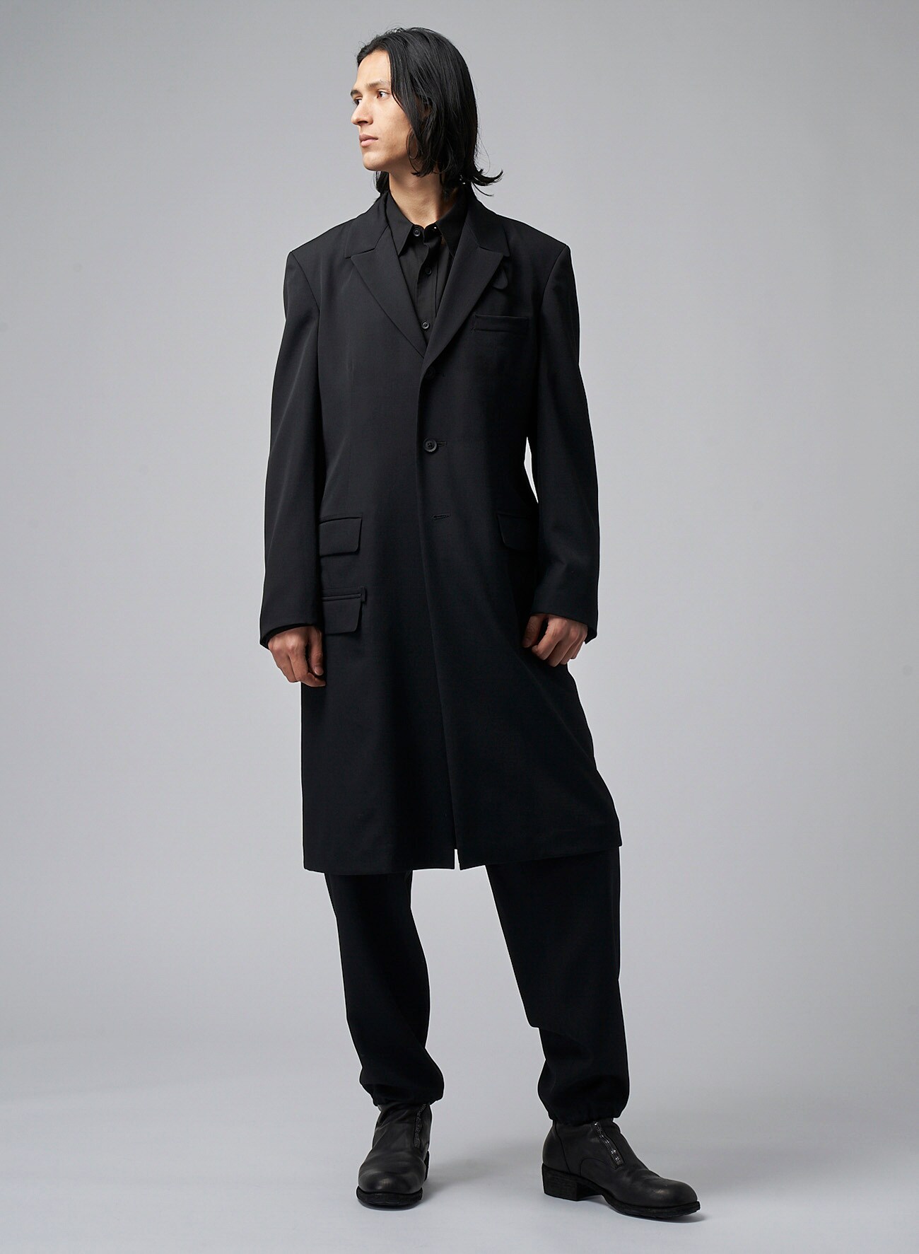 WOOL GABARDINE DOCTOR'S COAT