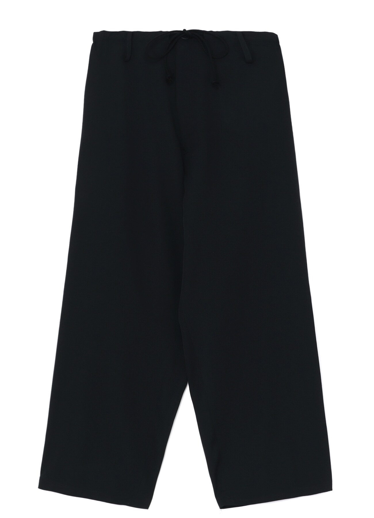 WOOL GABARDINE STANDARD STRING PANTS(XS Black): Yohji Yamamoto