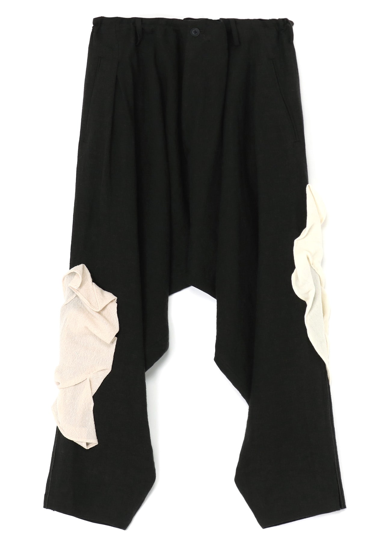 121cmFLAX WOOL CLOTH DRAPED PANTS - サルエルパンツ