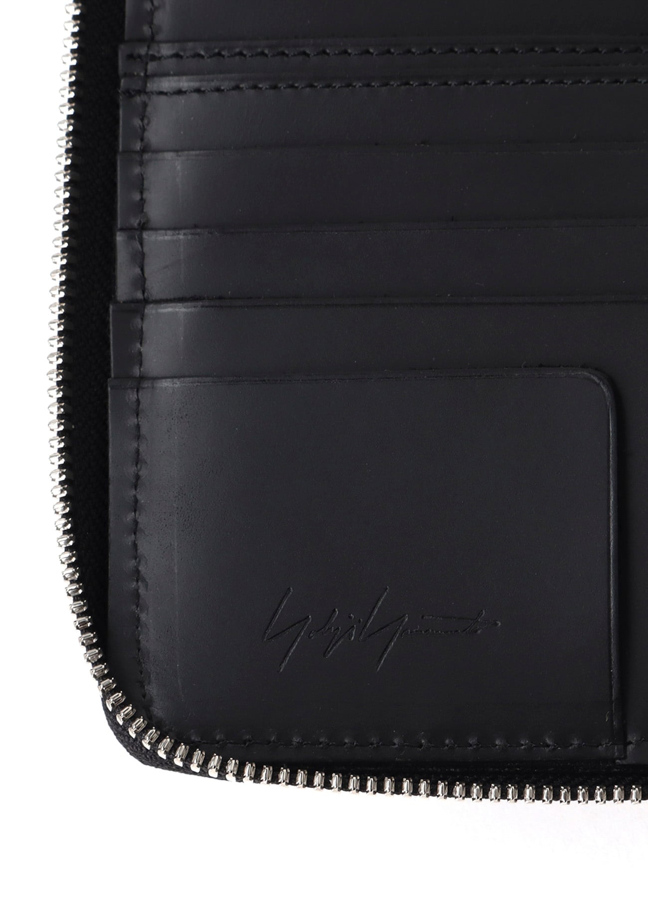 UNFINISHED LEATHER ZIP WALLET S