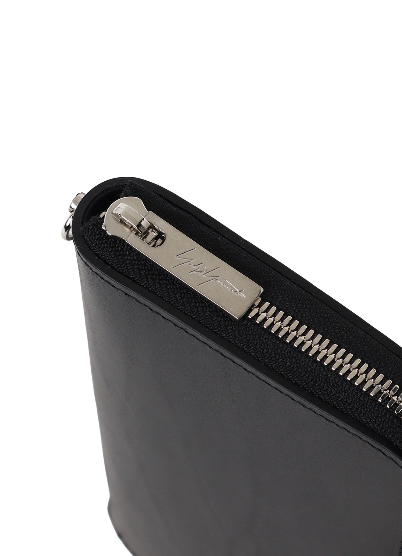 UNFINISHED LEATHER ZIP WALLET L