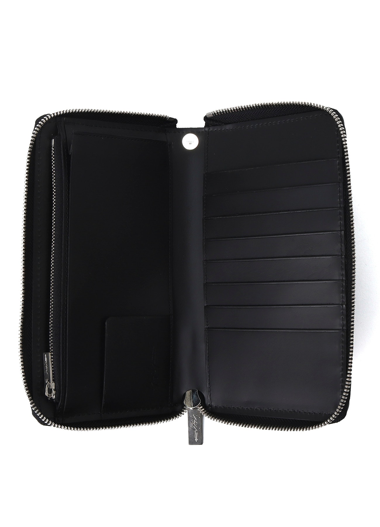 UNFINISHED LEATHER ZIP WALLET L