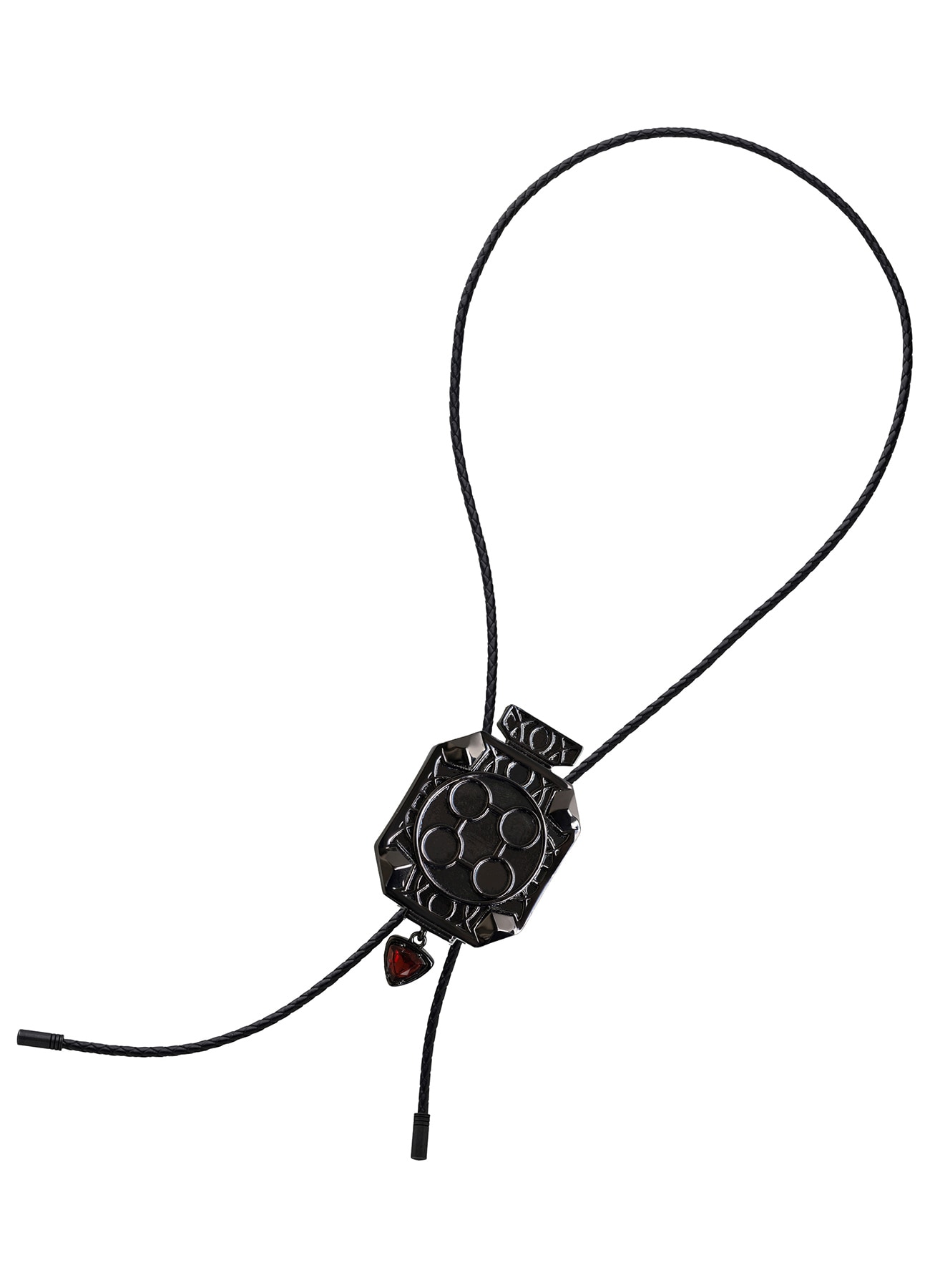 BRASS GARNET GM GRAVEN LOOPTIE BK