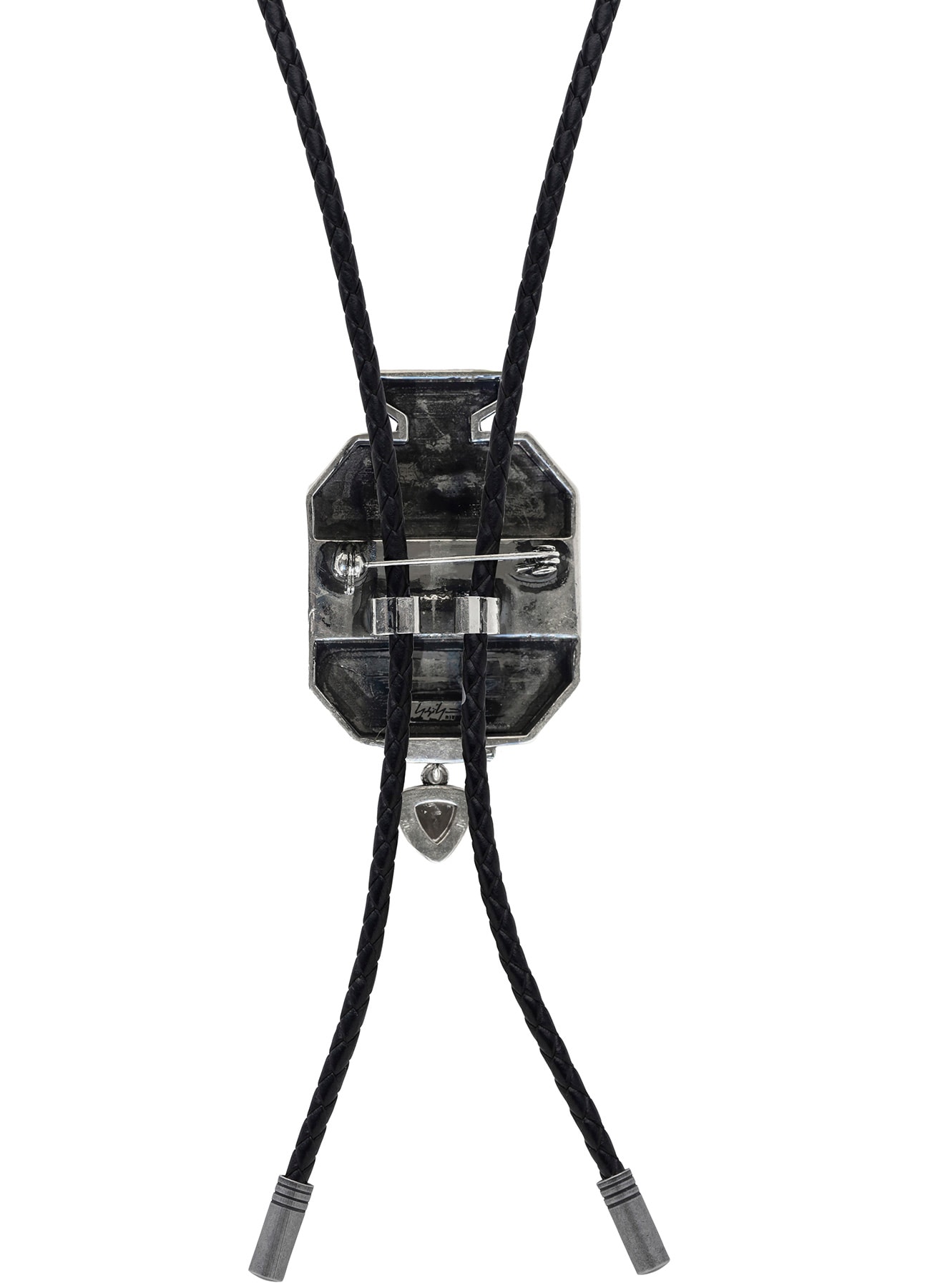 BRASS S SMOKY QUARTZ GRAVEN LOOPTIE SV