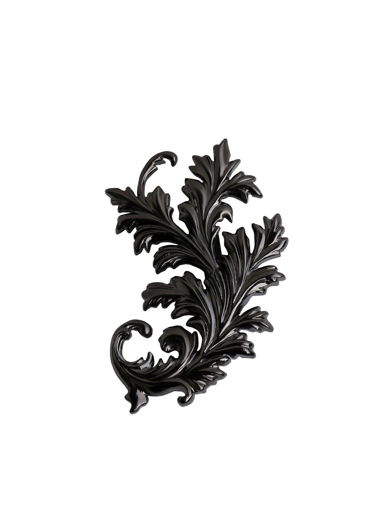 BRASS GUN METAL BAROQUE PIN BK