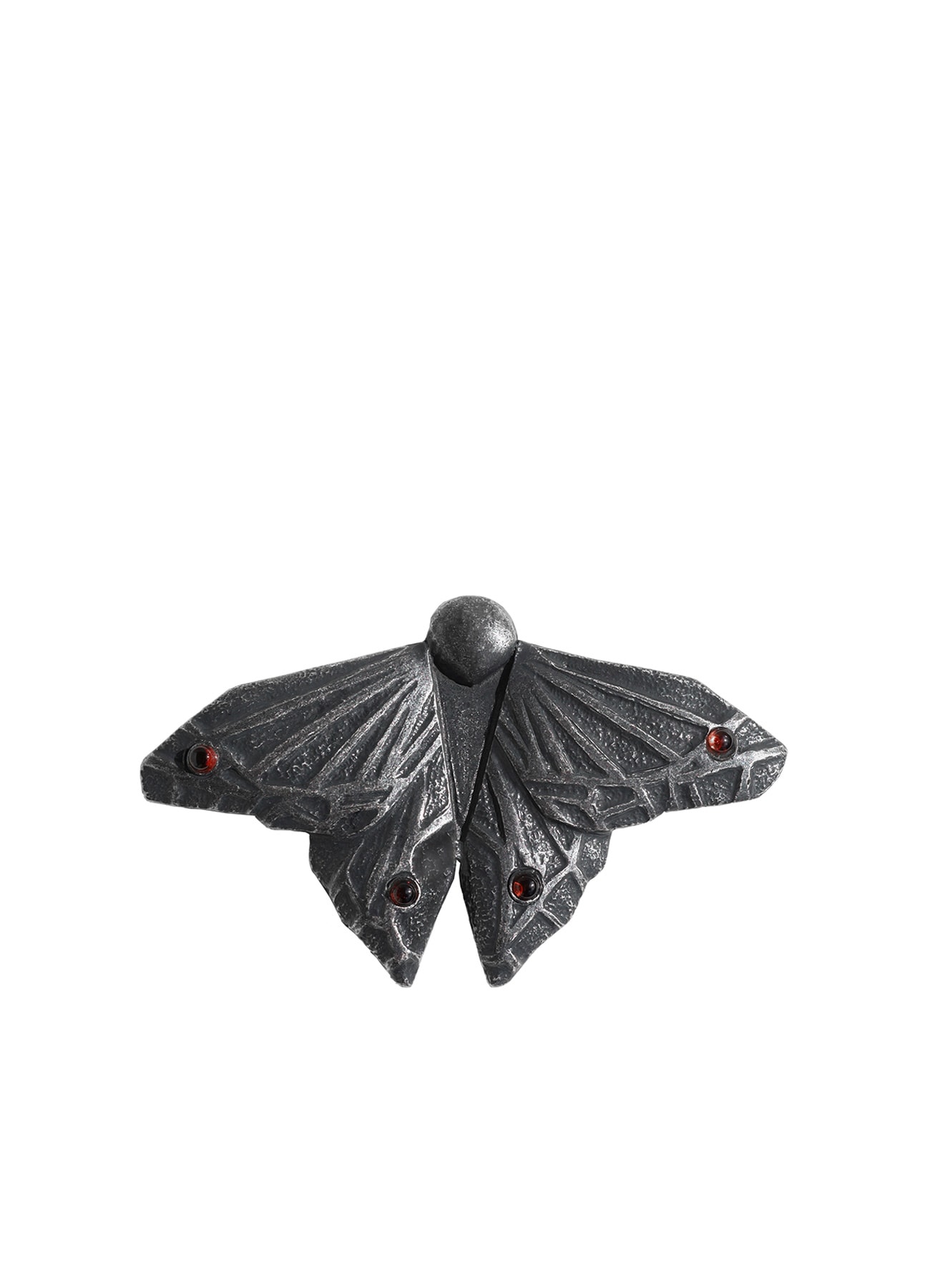 BRASS TIN ALLOY SMOKE MOTH BROOCH