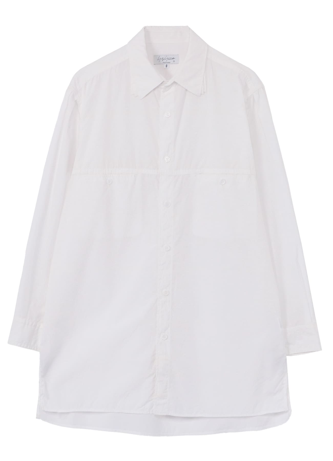 CHAIN STITCH BROAD TRIPLE COLLAR BIG SHIRT