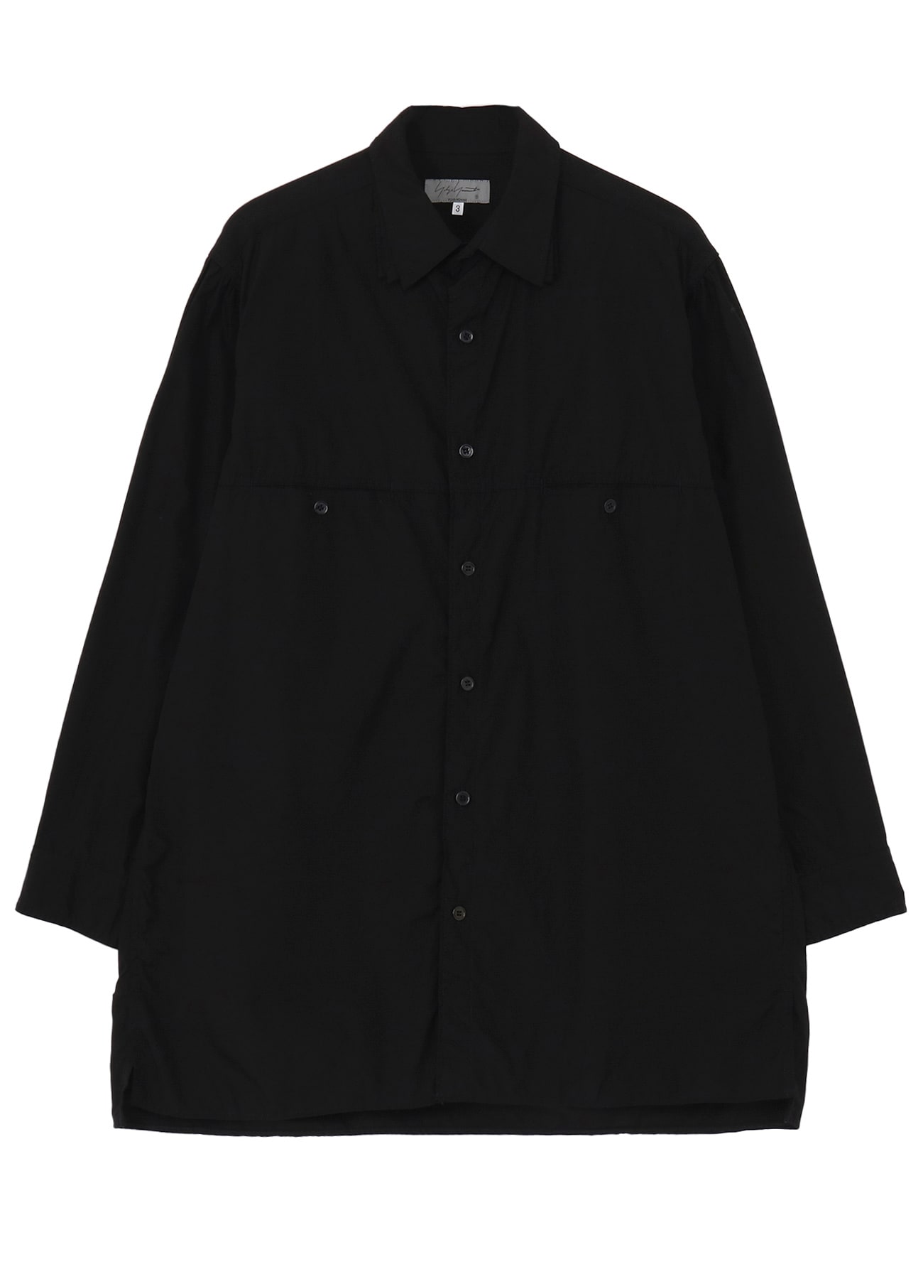 CHAIN STITCH BROAD TRIPLE COLLAR BIG SHIRT