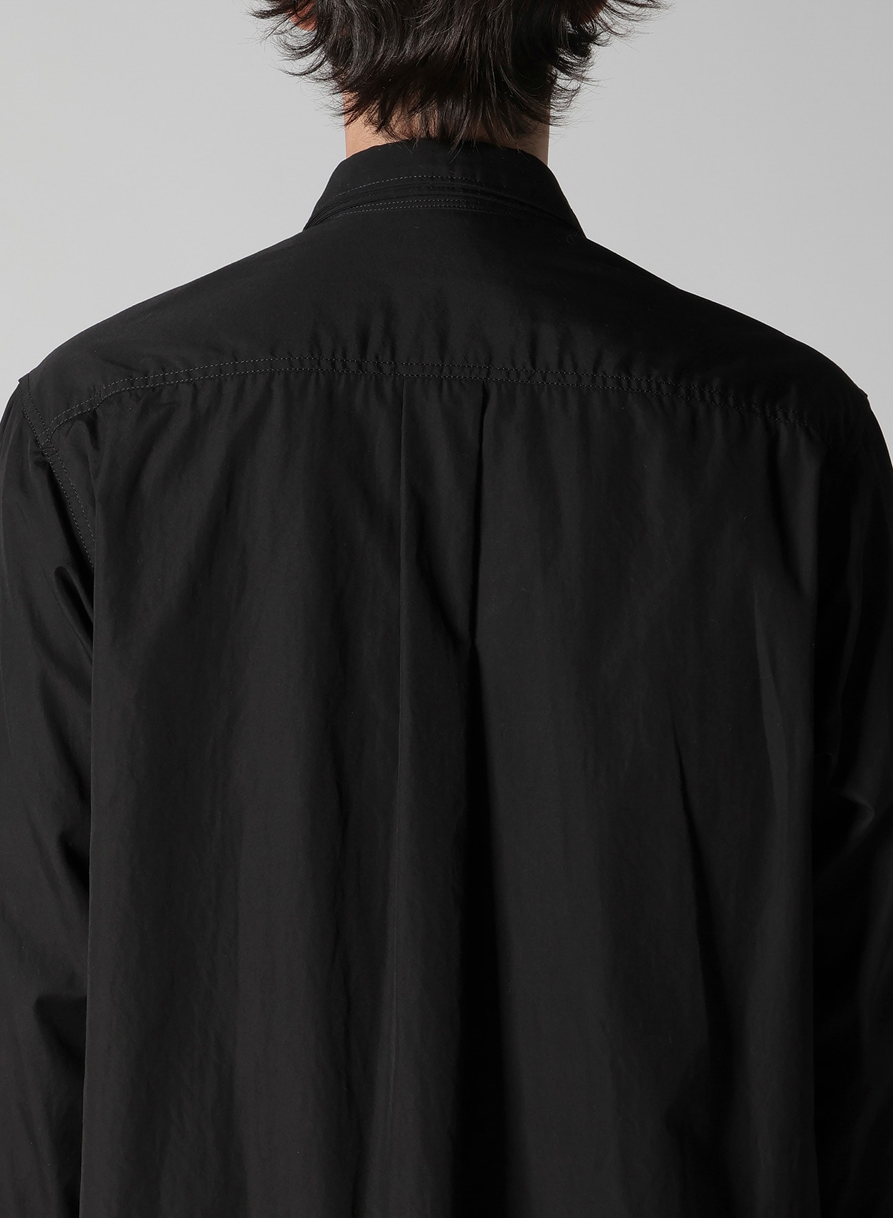 CHAIN STITCH BROAD TRIPLE COLLAR BIG SHIRT