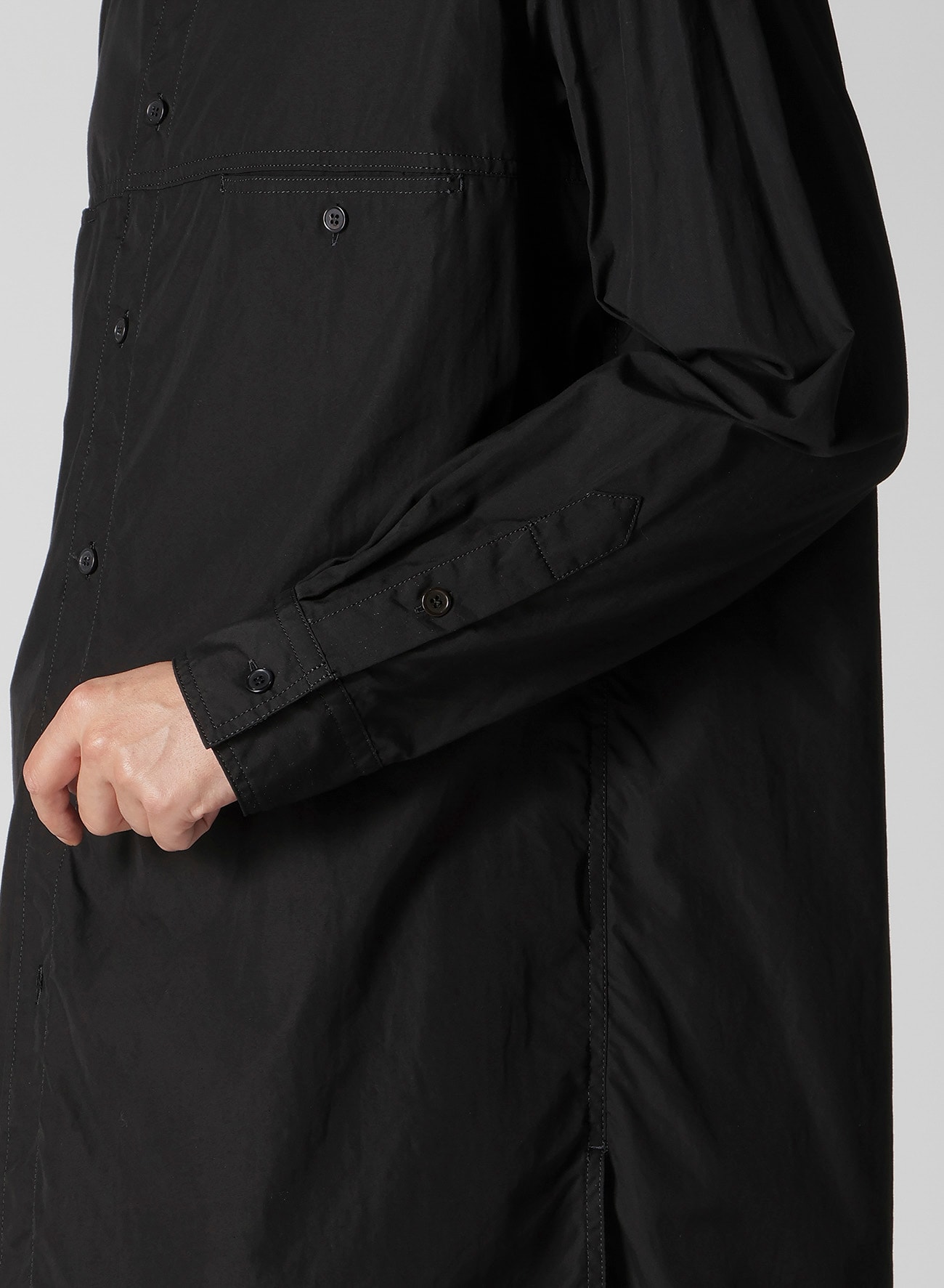 CHAIN STITCH BROAD TRIPLE COLLAR BIG SHIRT