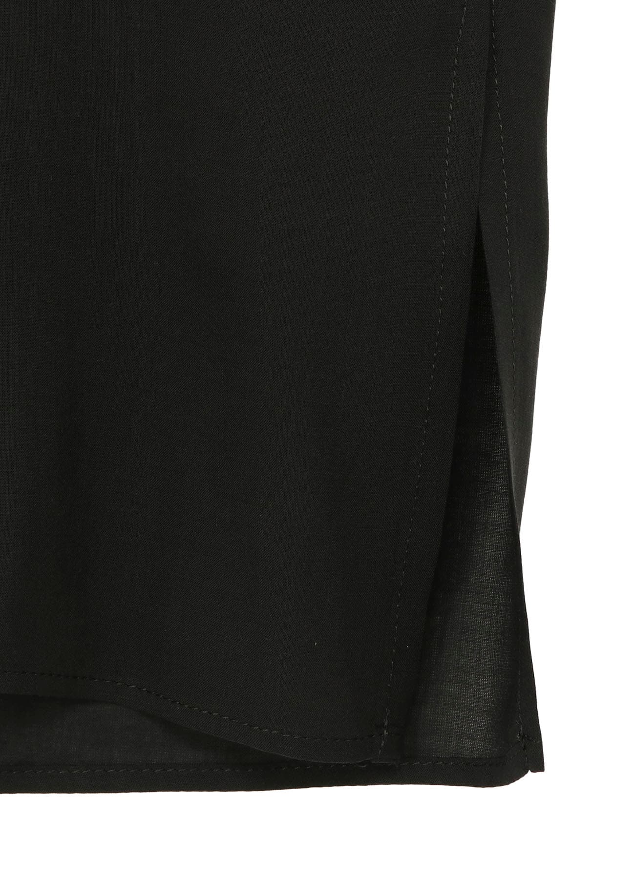 CELLULOSE LAWN STAND COLLAR BLOUSE