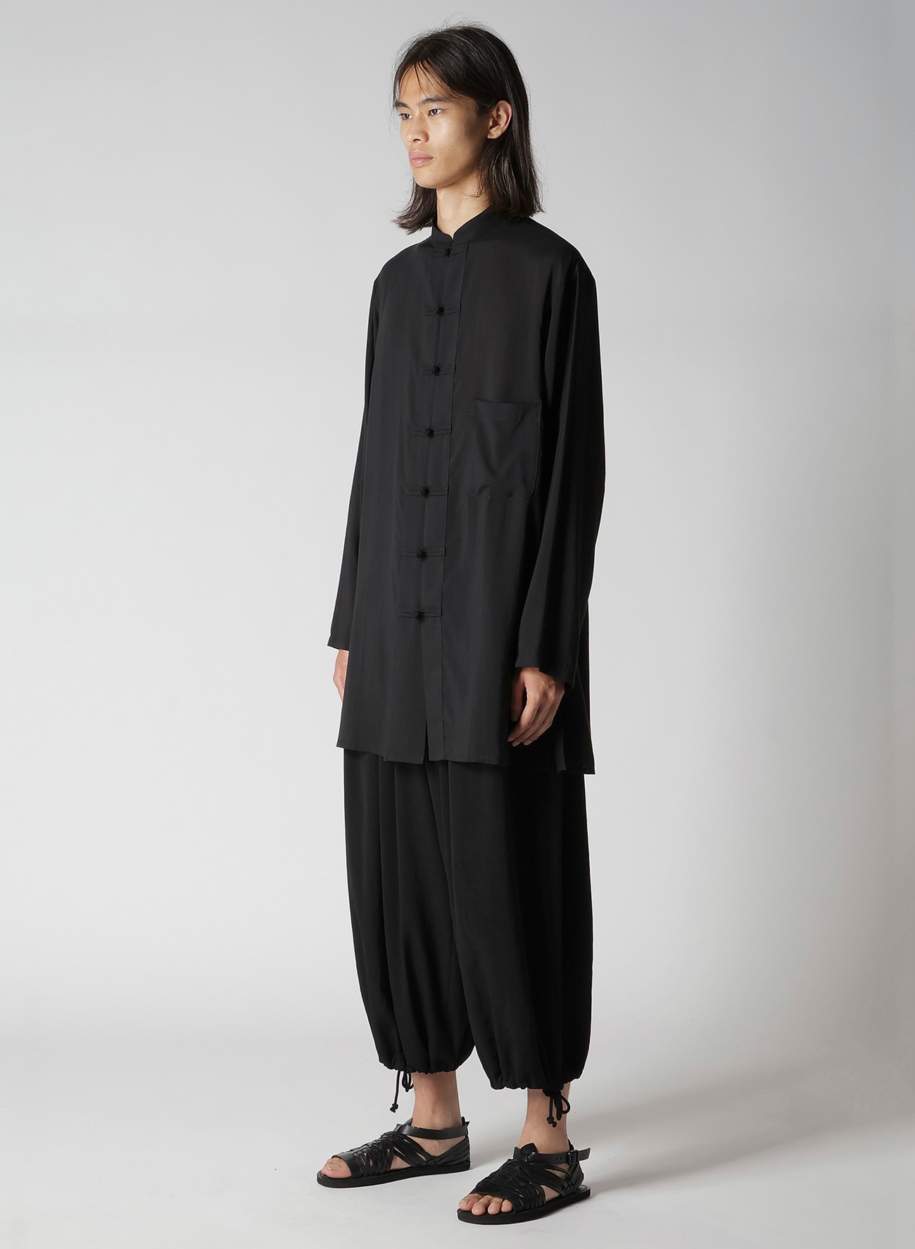 CELLULOSE LAWN CHINA BUTTON BLOUSE