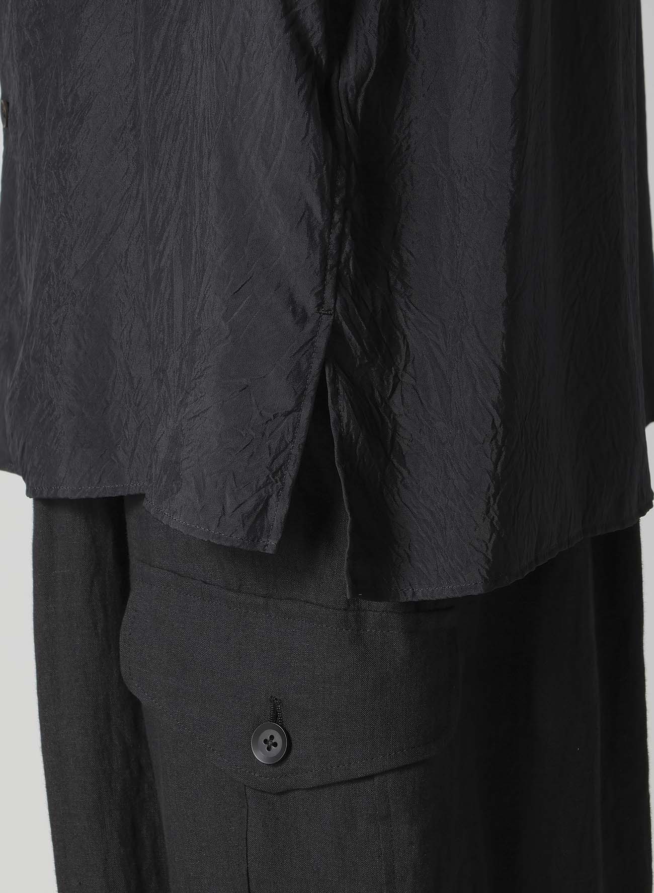CUPRO TAFFETA BIG HALF SLEEVE SHIRT