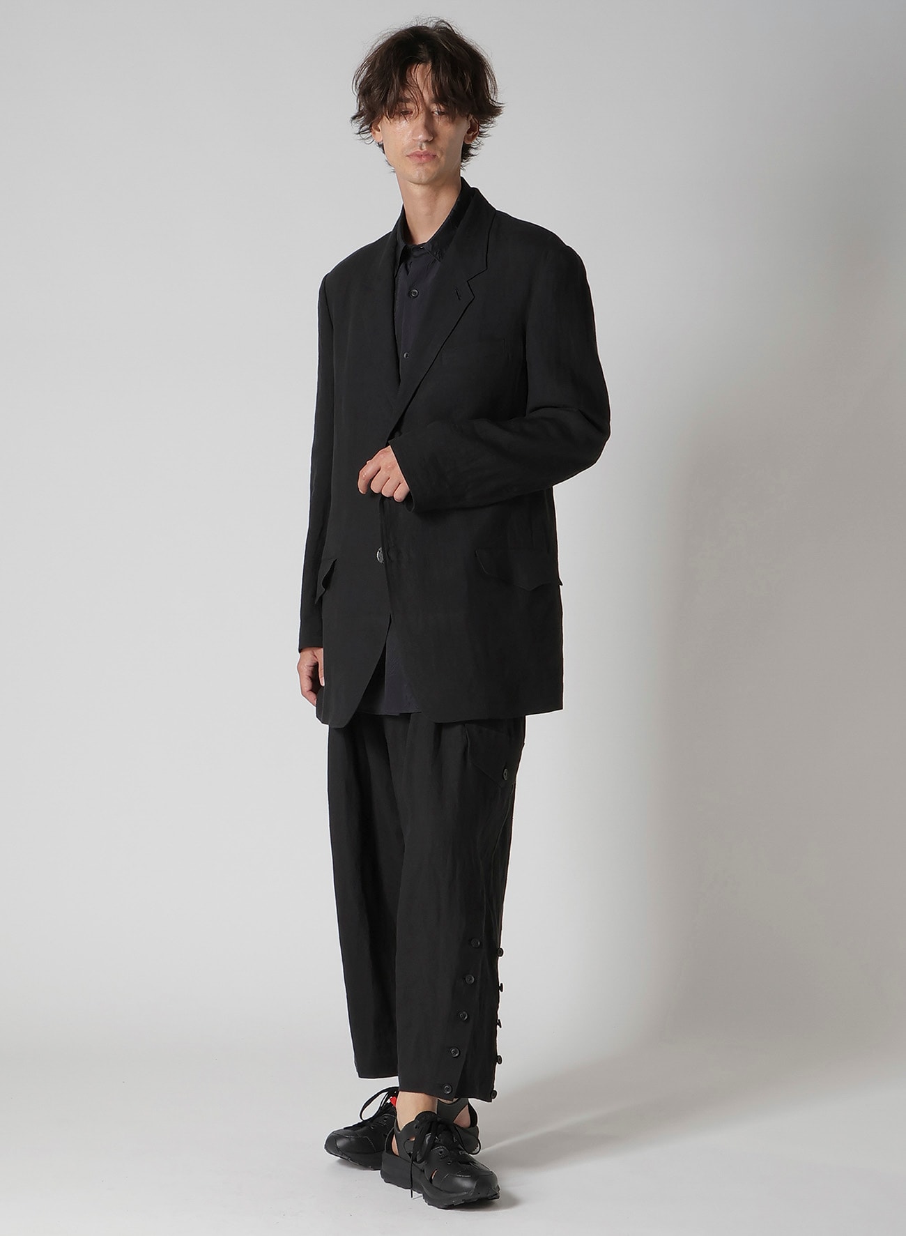 CUPRO TAFFETA BIG HALF SLEEVE SHIRT