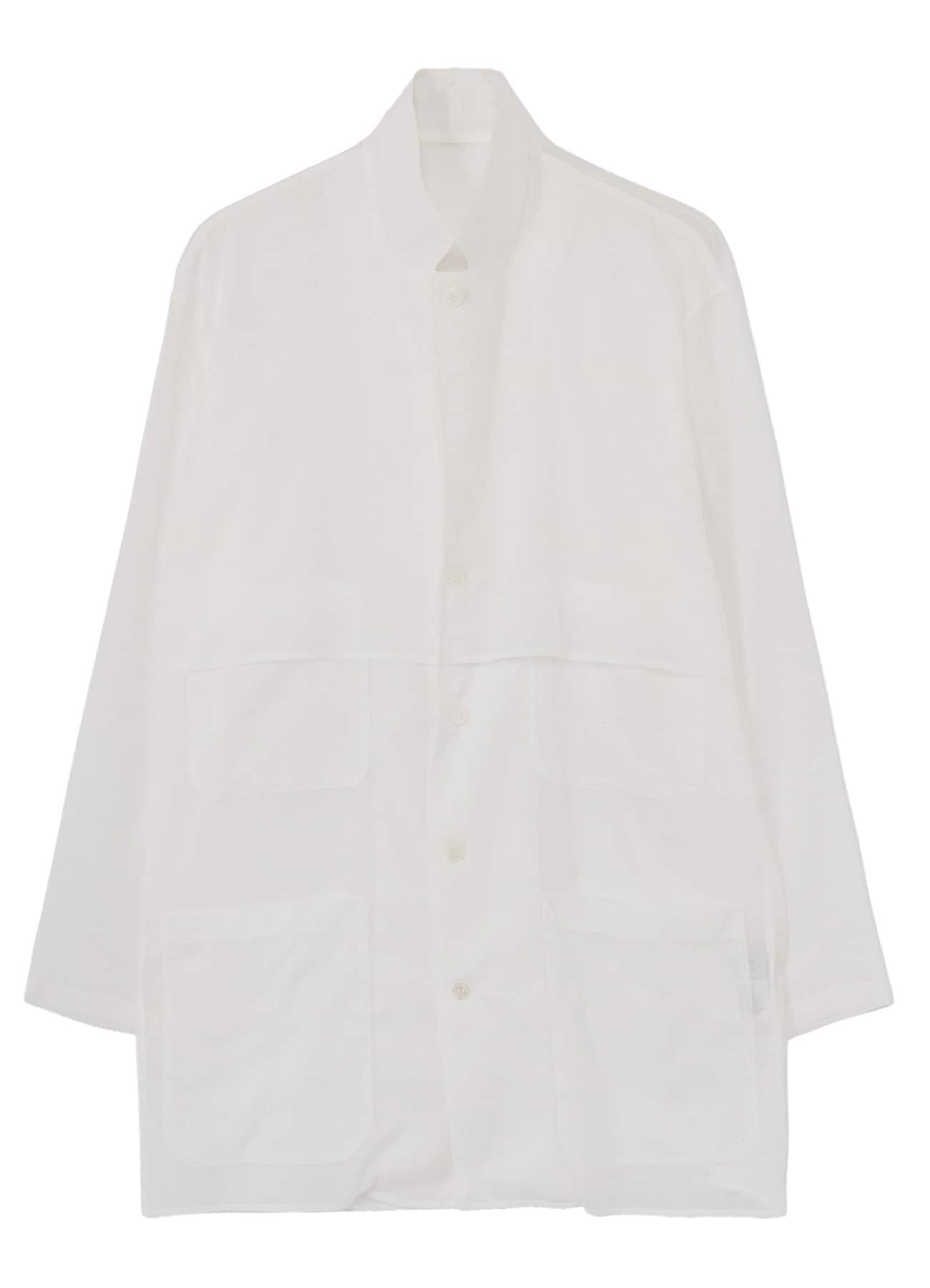 COTTON/LINEN SLAB LAWN SHIRT JACKET