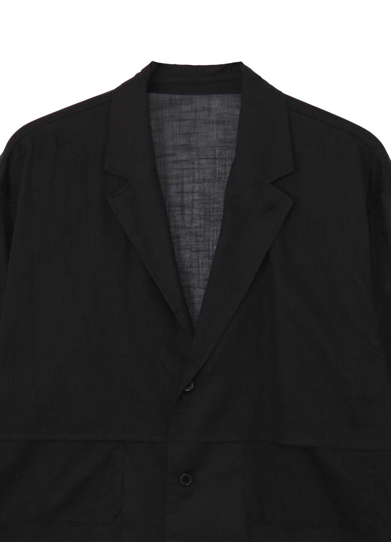 COTTON/LINEN SLAB LAWN SHIRT JACKET