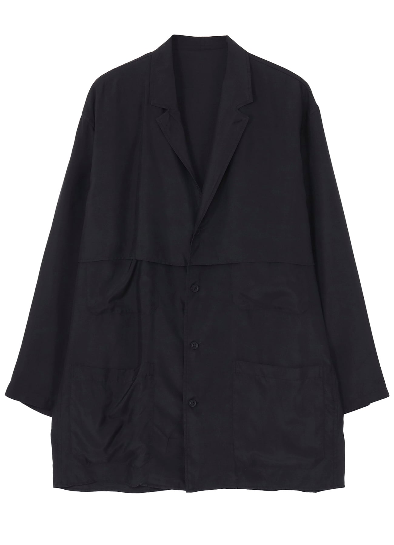 CUPRO TAFFETA FRONT DOUBLE SHIRT JACKET