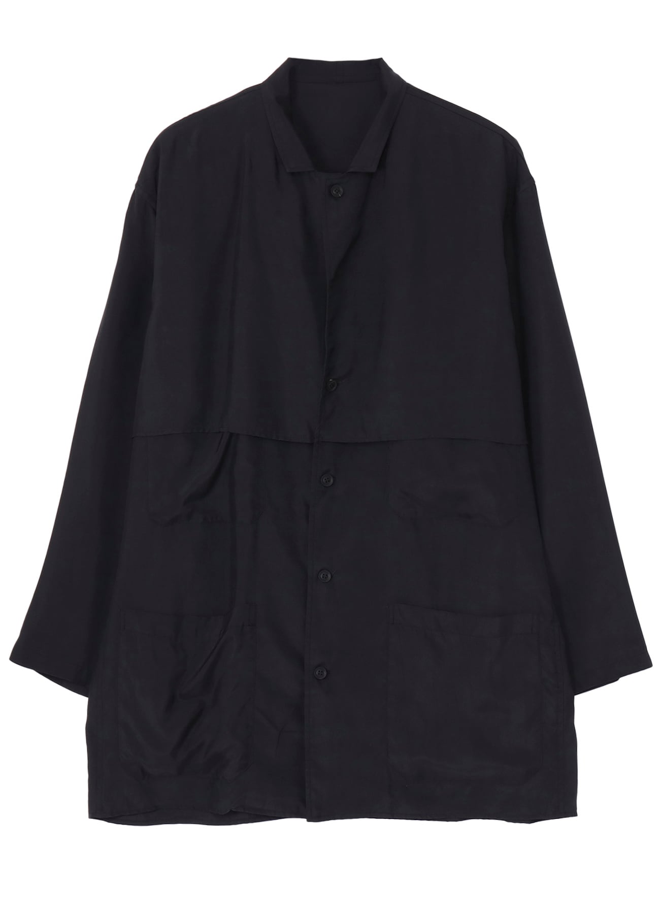 CUPRO TAFFETA FRONT DOUBLE SHIRT JACKET