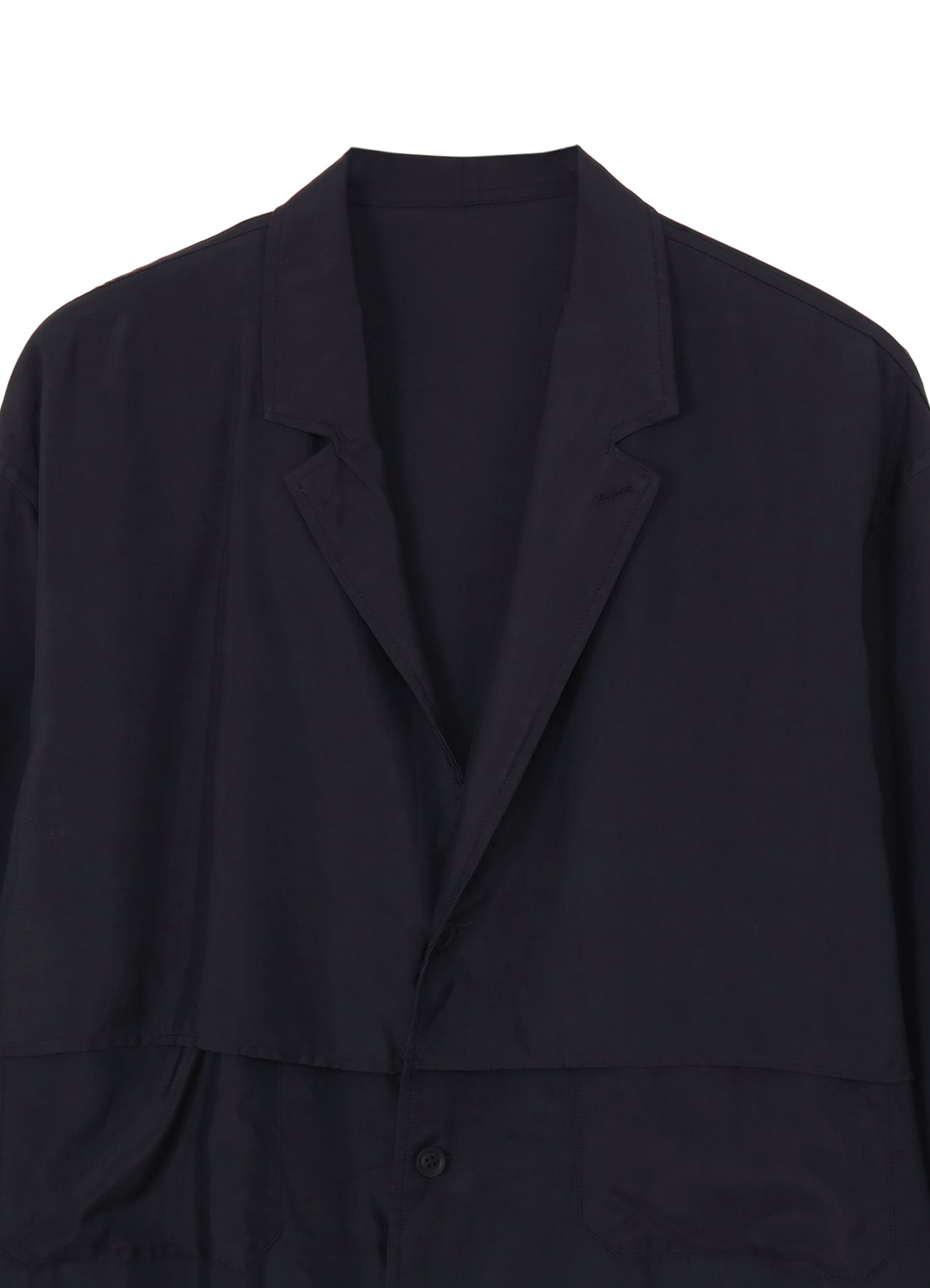 CUPRO TAFFETA FRONT DOUBLE SHIRT JACKET