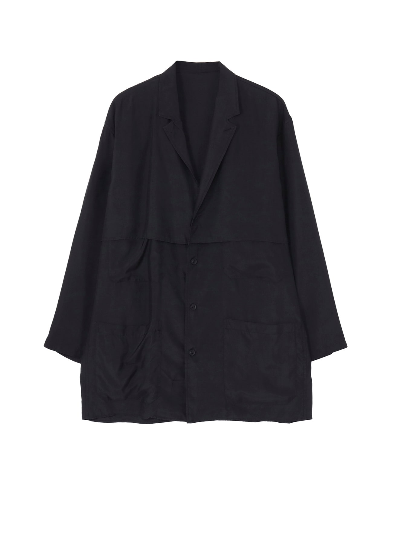 CUPRO TAFFETA FRONT DOUBLE SHIRT JACKET
