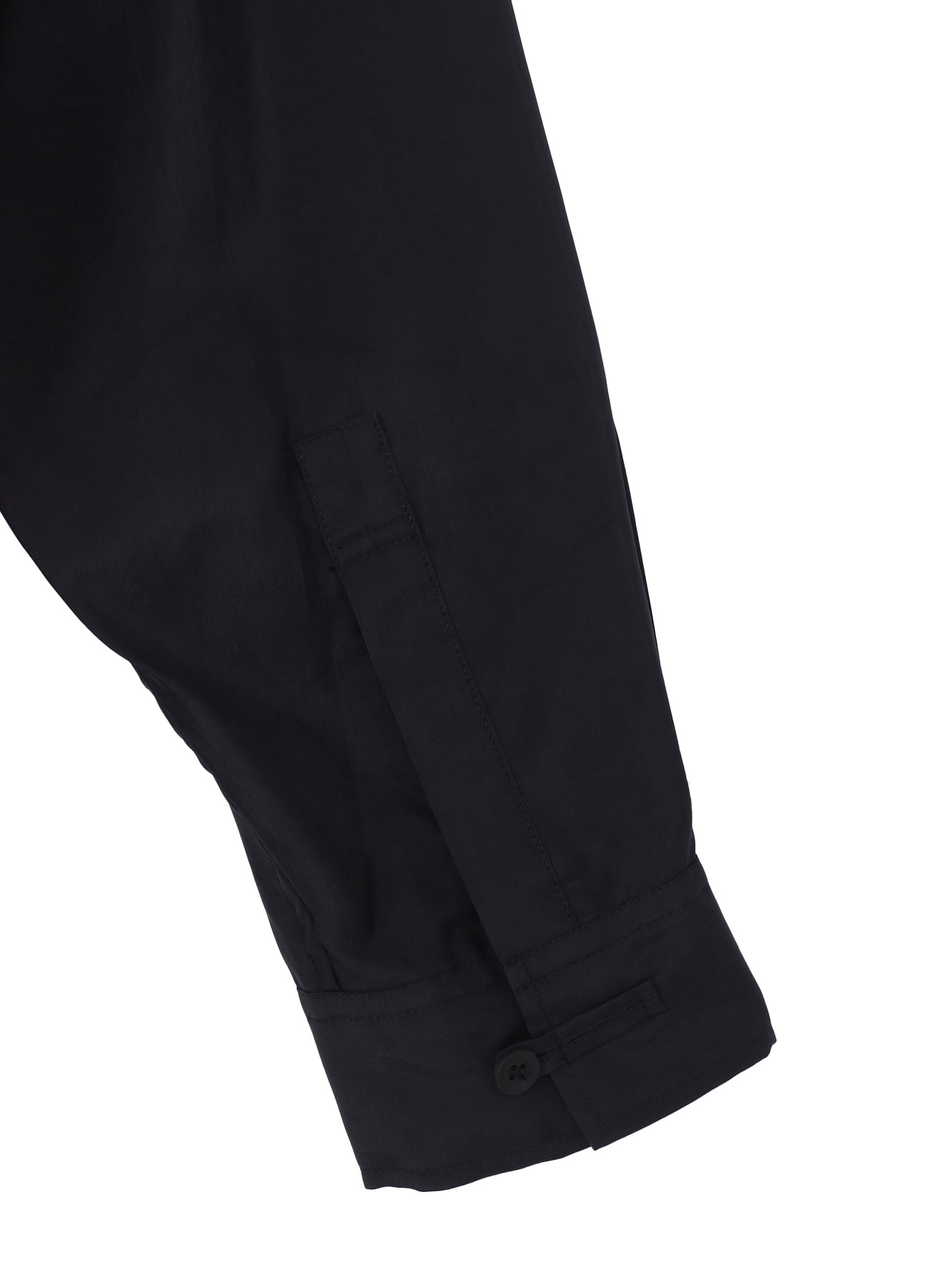 CUPRO TAFFETA LOOP OPEN COLLAR SHIRT