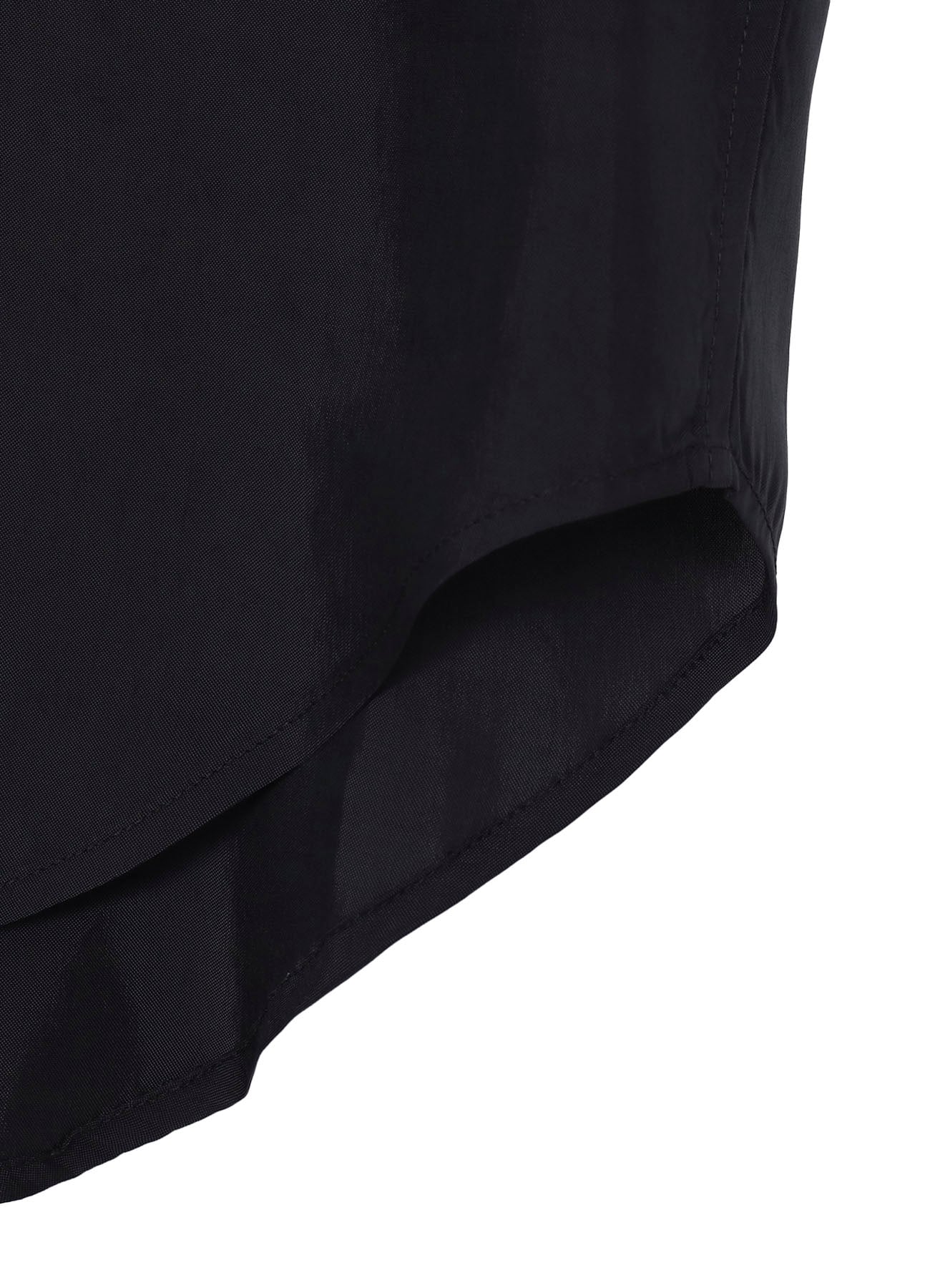 CUPRO TAFFETA LOOP OPEN COLLAR SHIRT