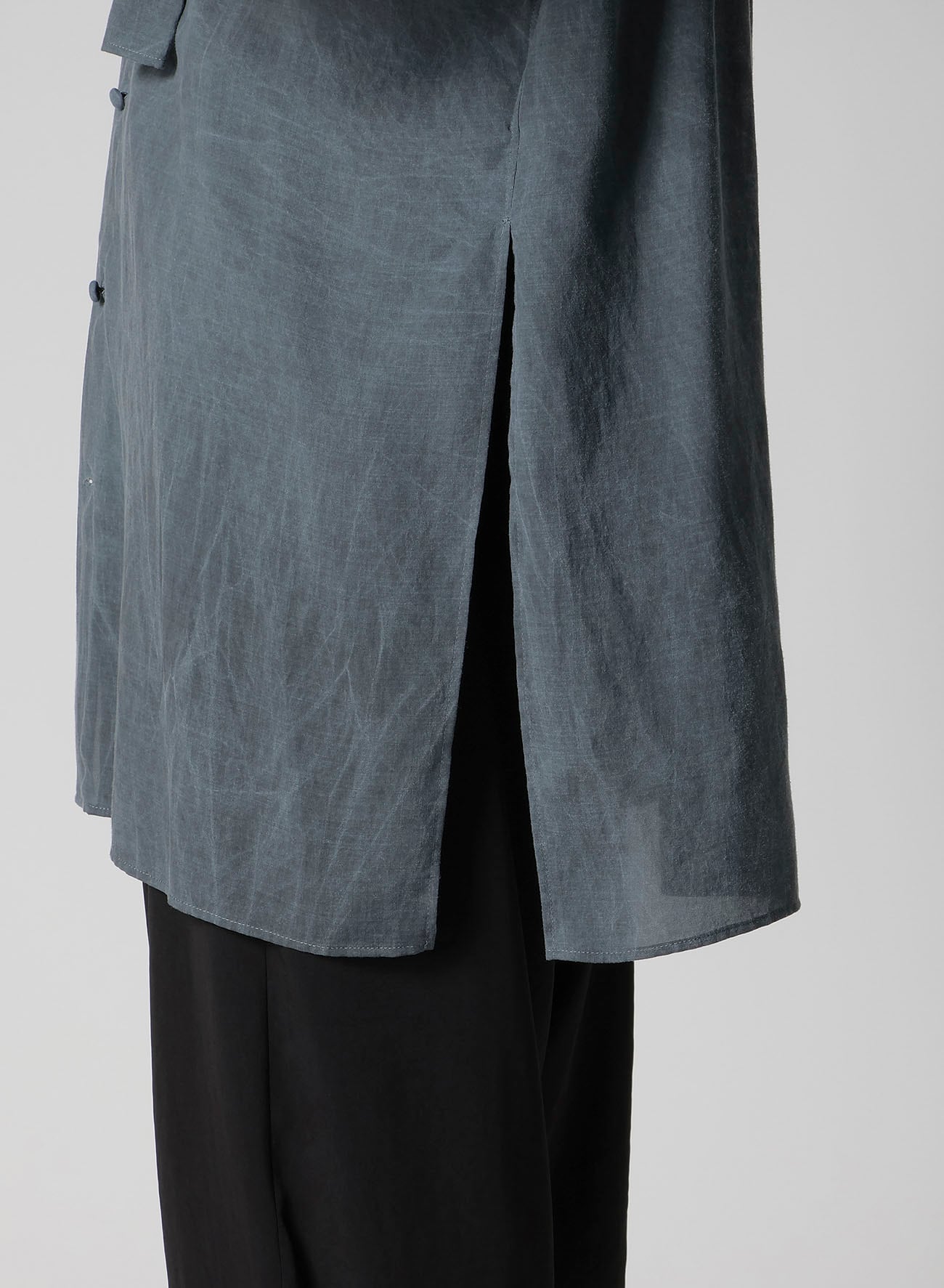 CELLULOSE COATING SCARF GATHER BLOUSE