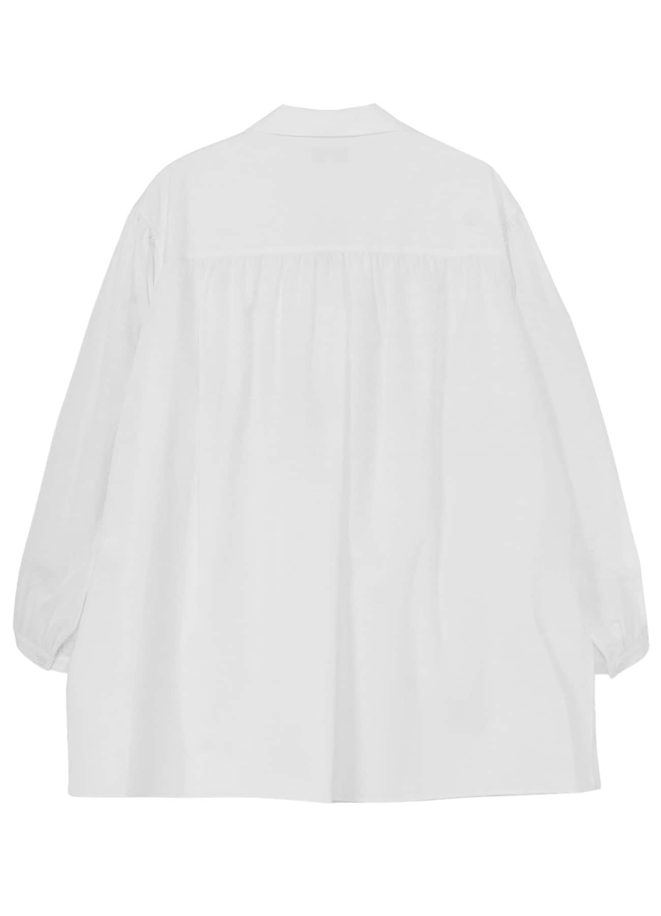 COTTON BROAD FRILLED GATHER BLOUSE