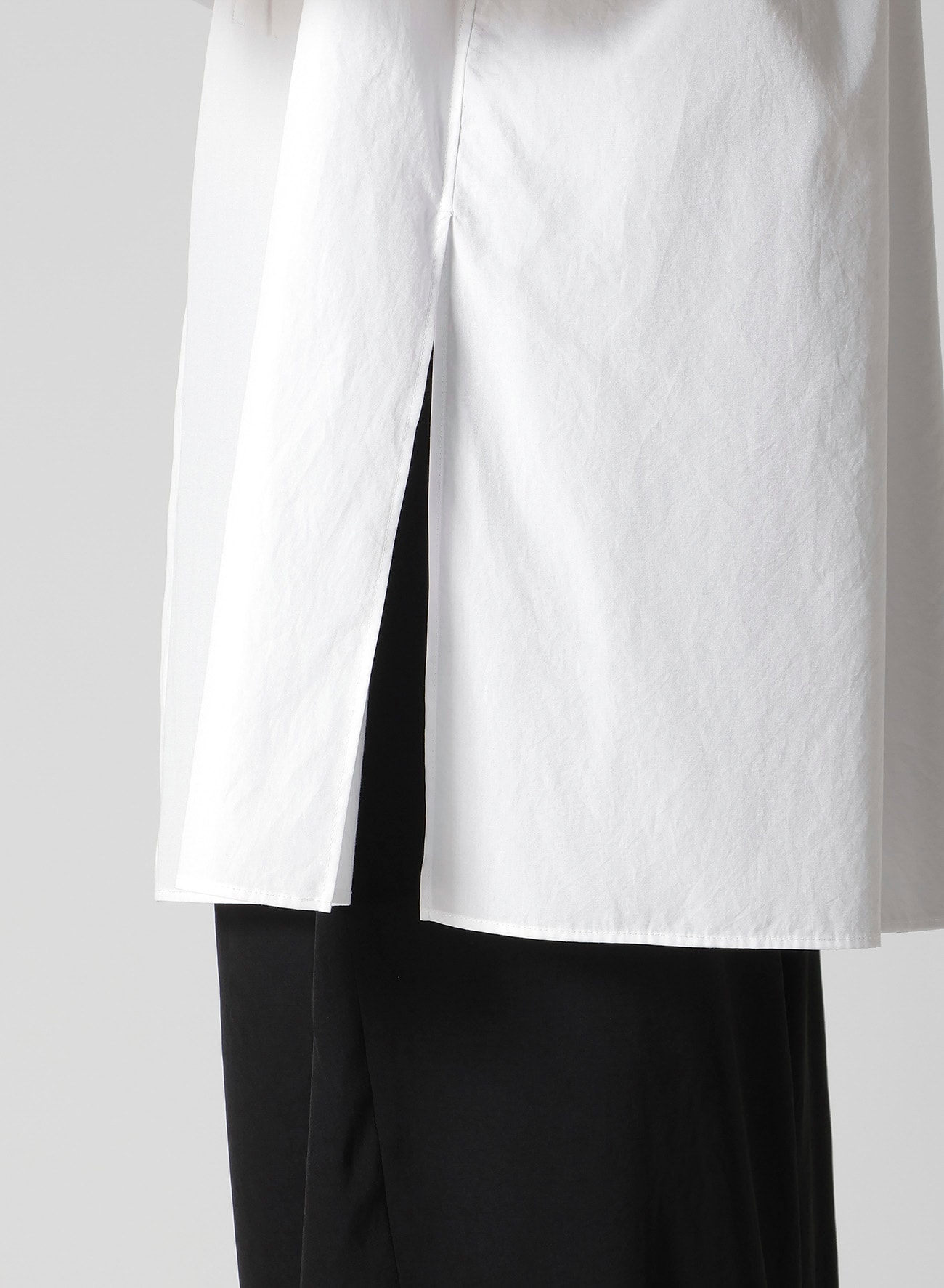 COTTON BROAD FRILLED GATHER BLOUSE