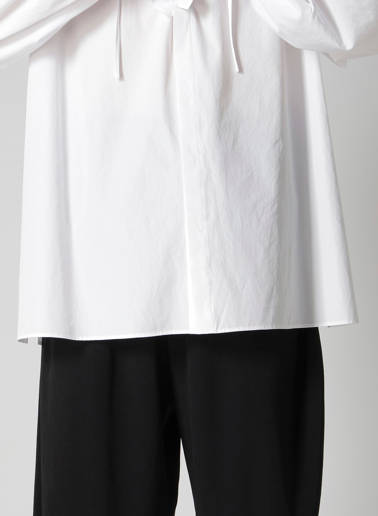 COTTON BROAD FRILLED GATHER BLOUSE
